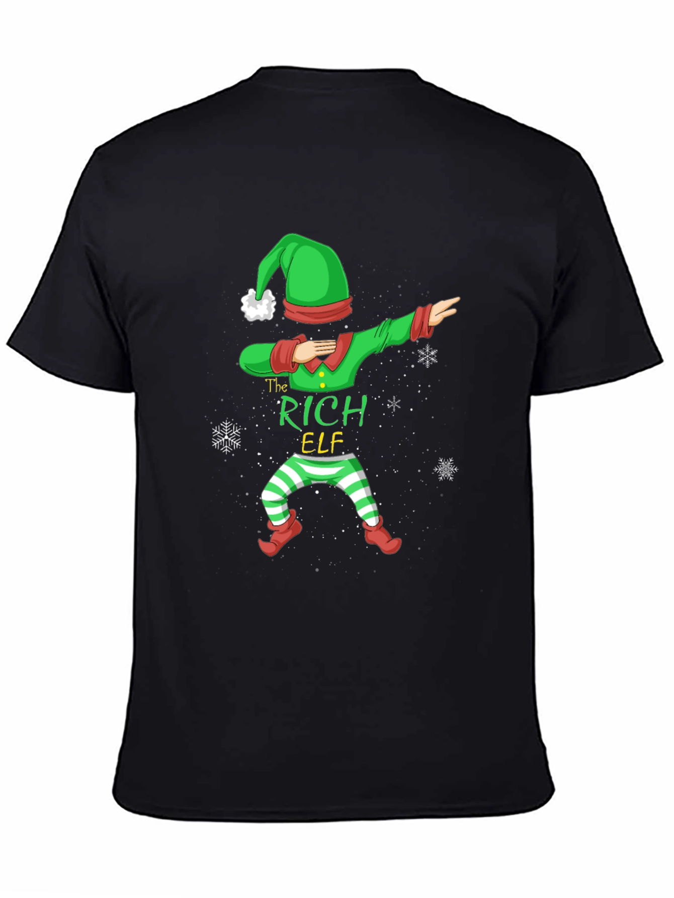 The Rich Elf Dabbing Christmas T-Shirt
