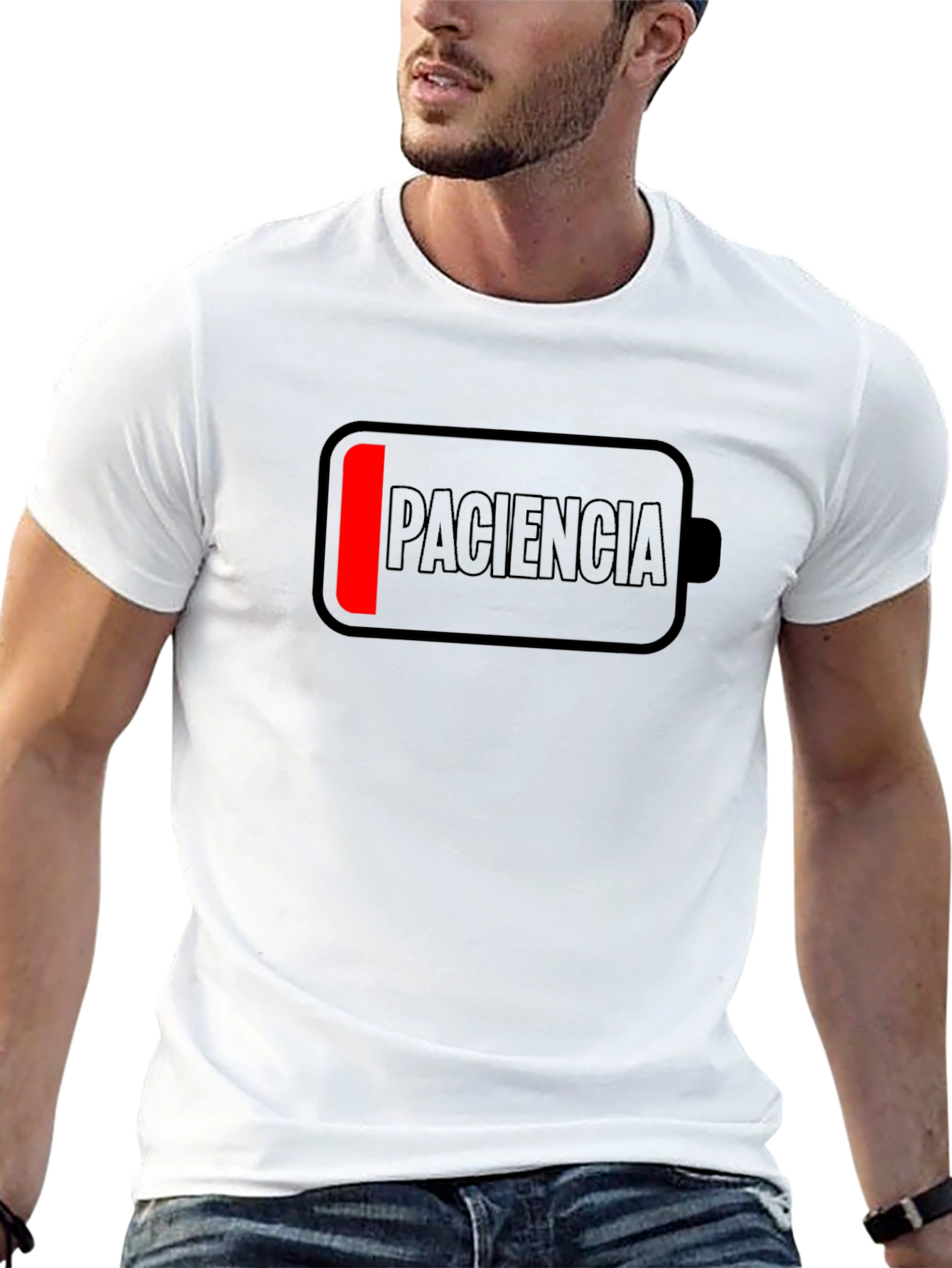 Low Patience Battery Mens Black T-Shirt