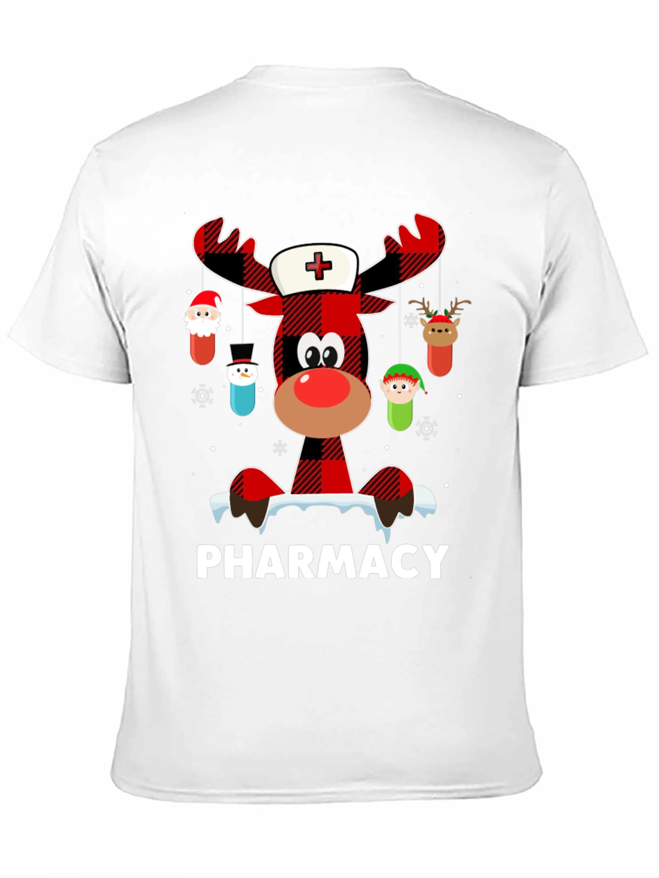 Pharmacy Christmas Reindeer T-Shirt