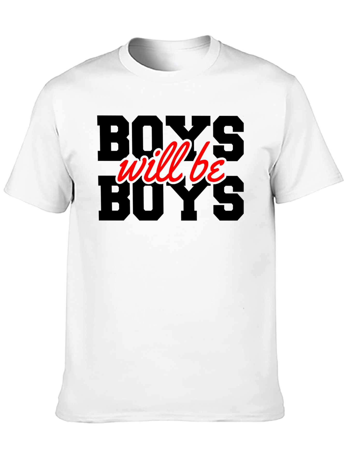 Boys Will Be Boys Graphic Tee - Black
