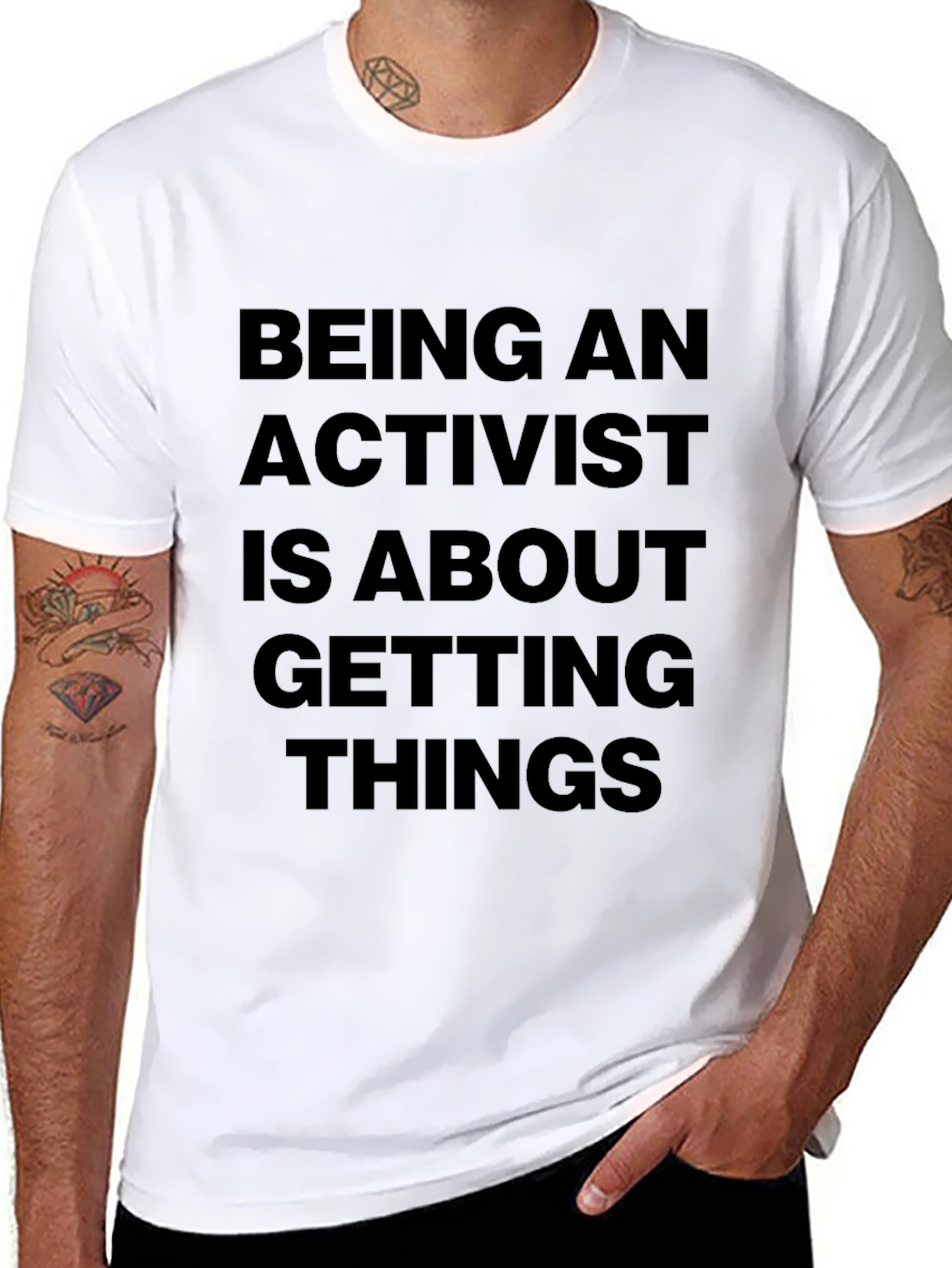 Activist Statement Black T-Shirt