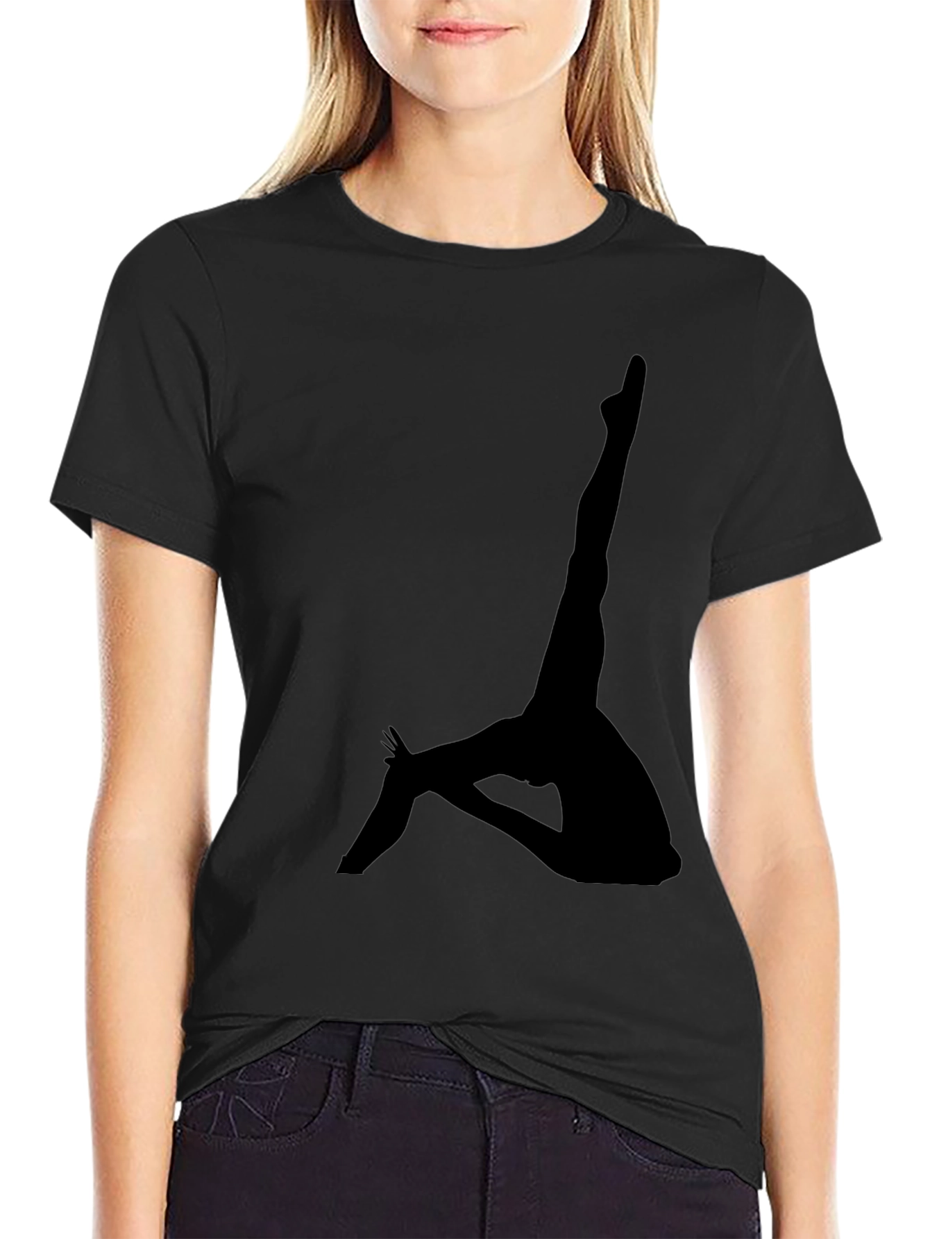 Silhouette Yoga Pose T-Shirt - Unisex Cotton Tee