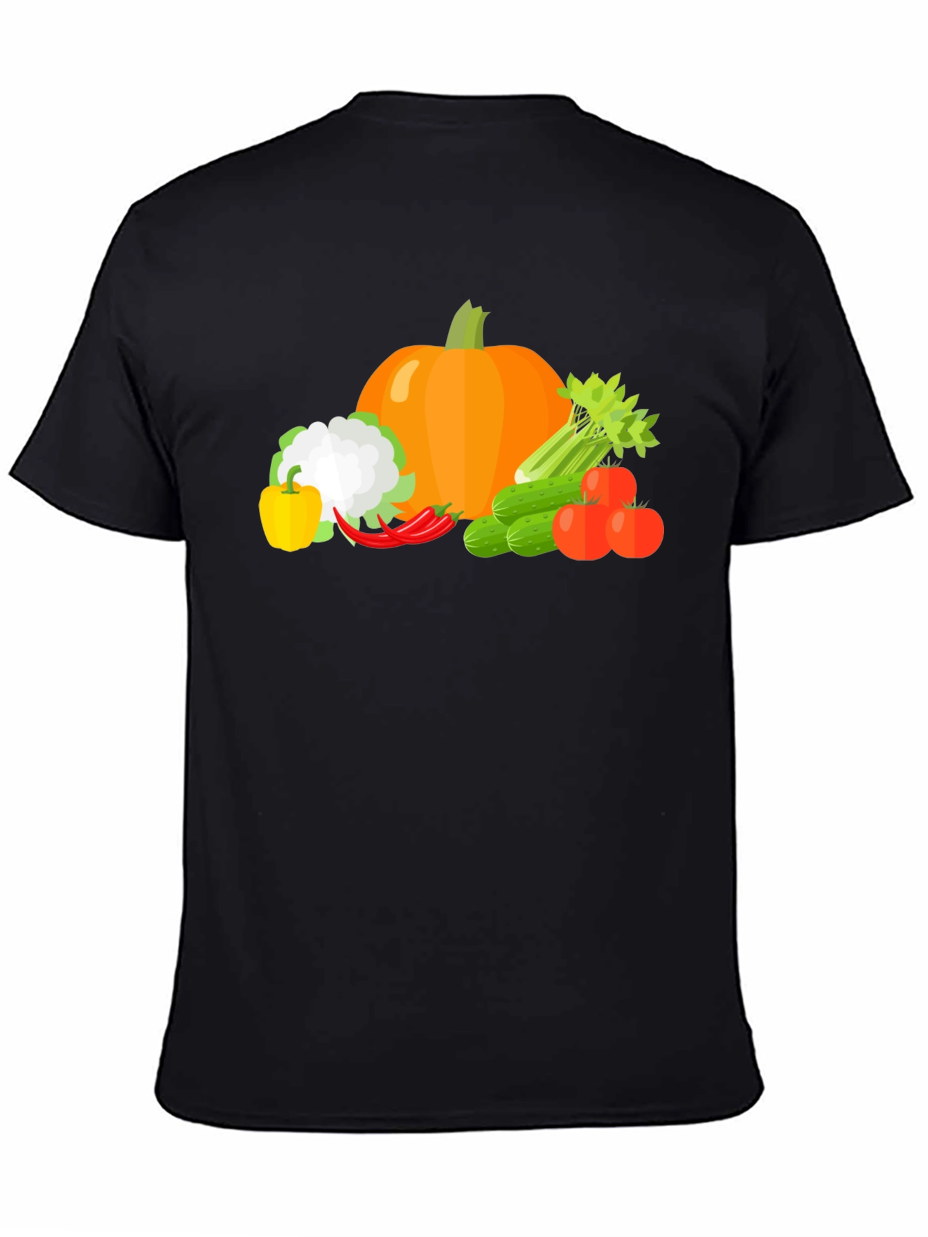 Vegetable Medley Graphic Tee - Black