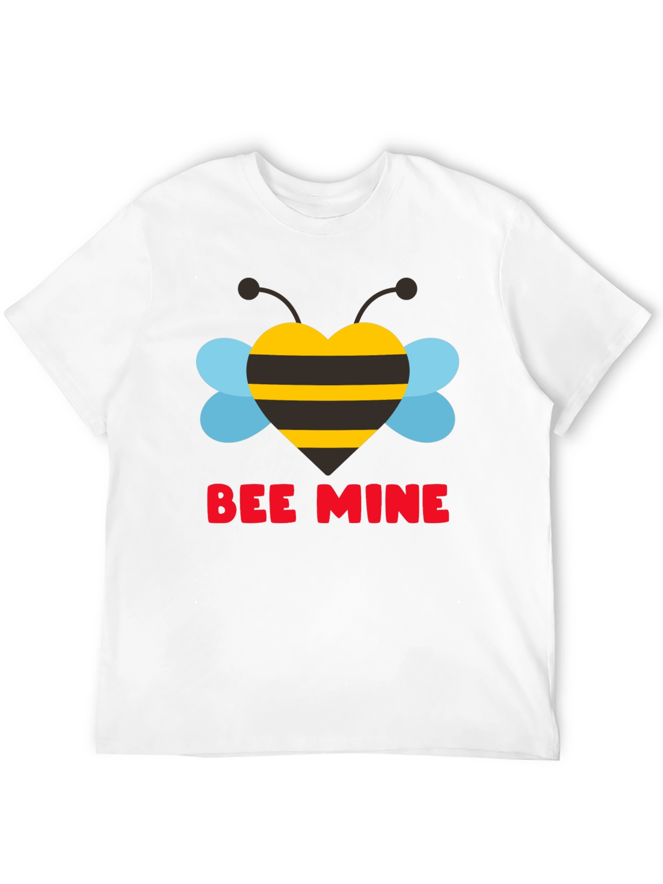 Bee Mine Heart Graphic Tee - Valentines Day