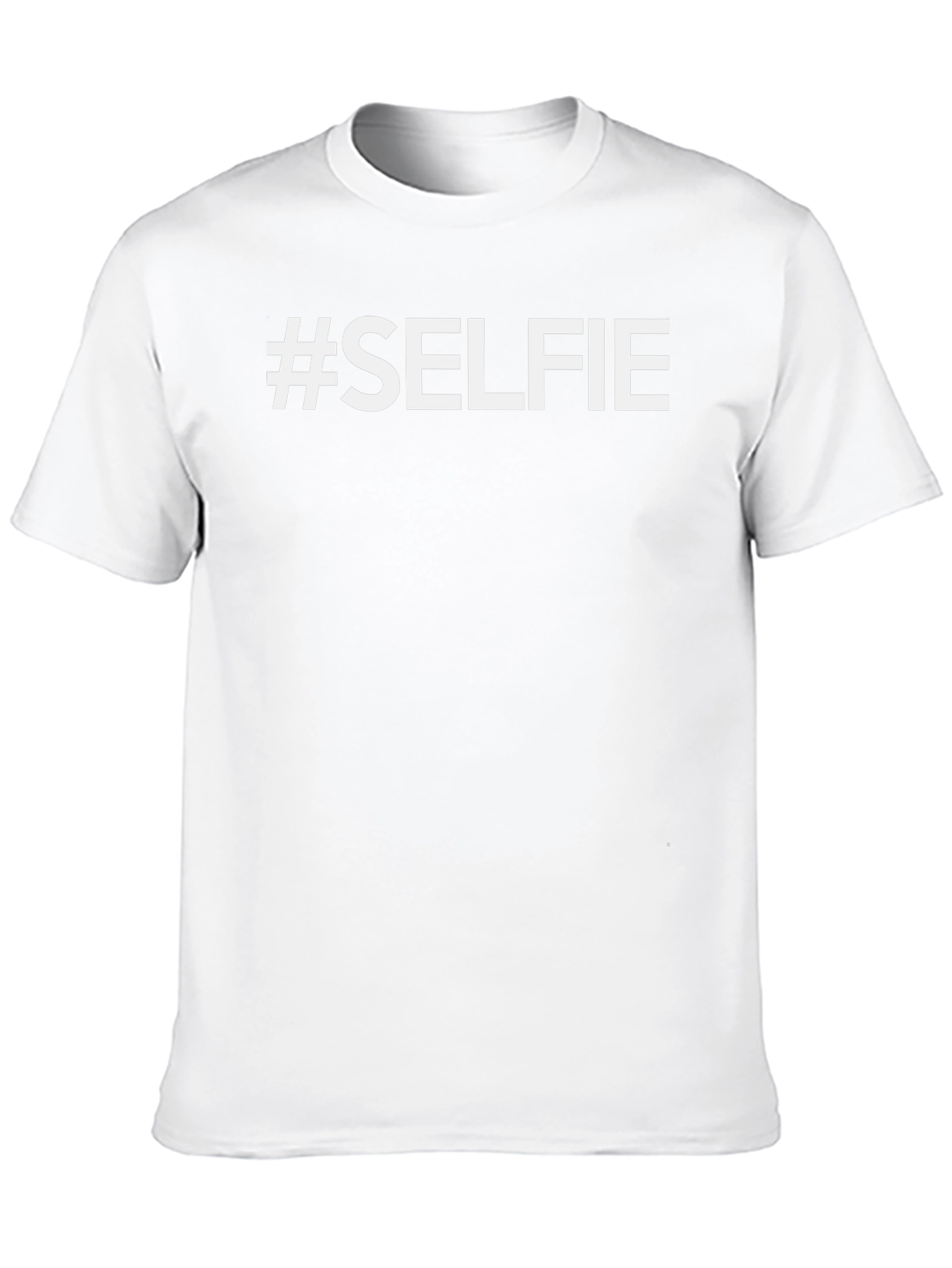 #Selfie Black Crew Neck T-Shirt