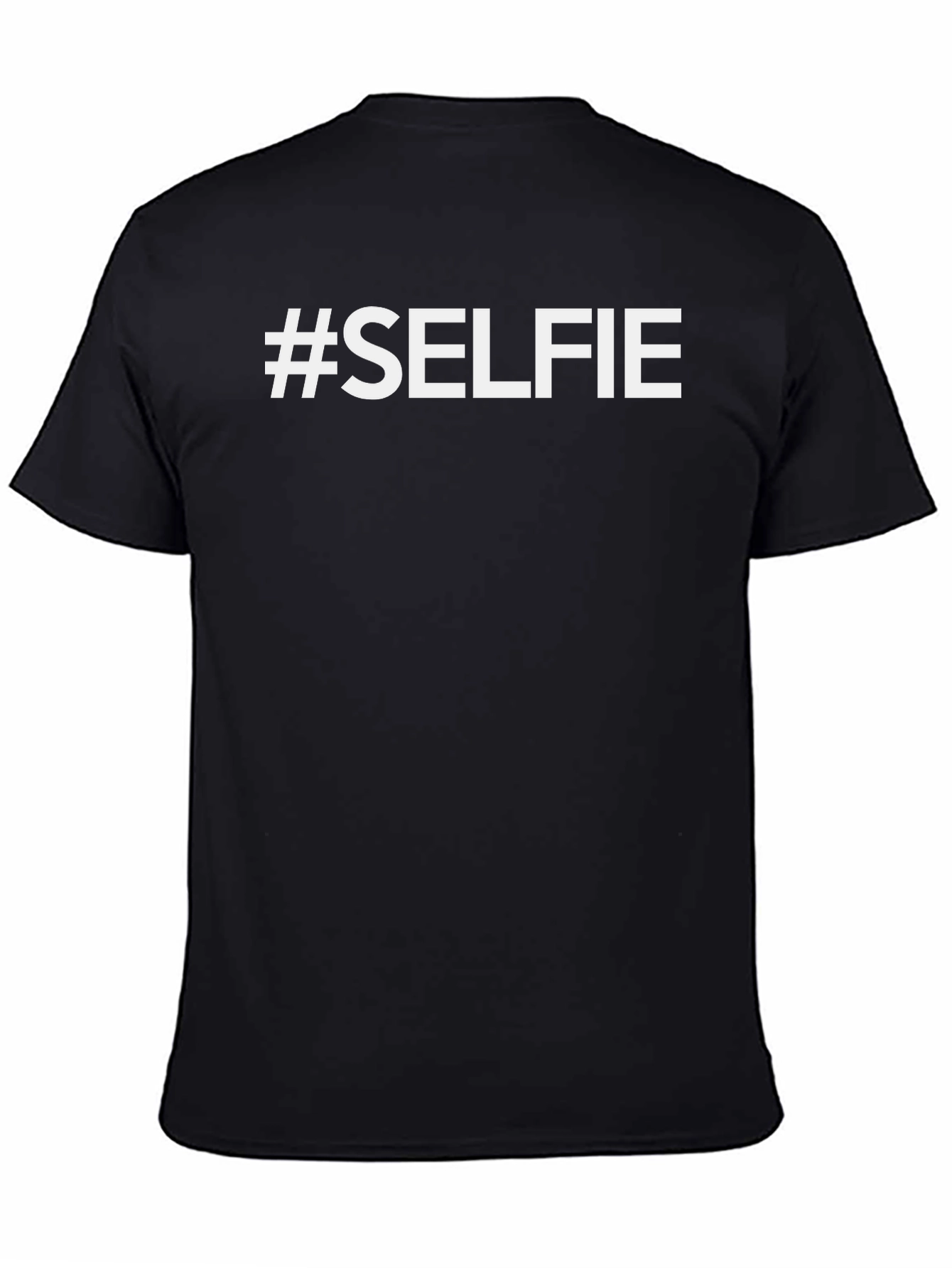 #Selfie Black Crew Neck T-Shirt
