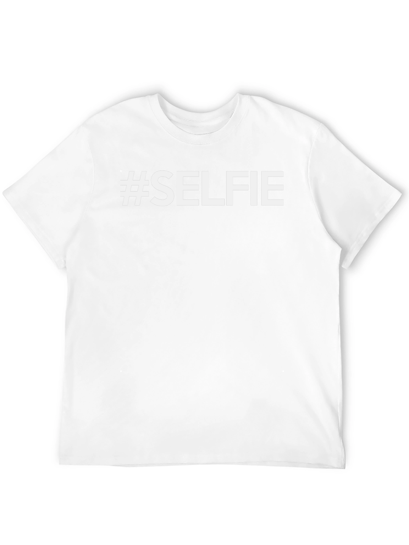 #Selfie Black Crew Neck T-Shirt