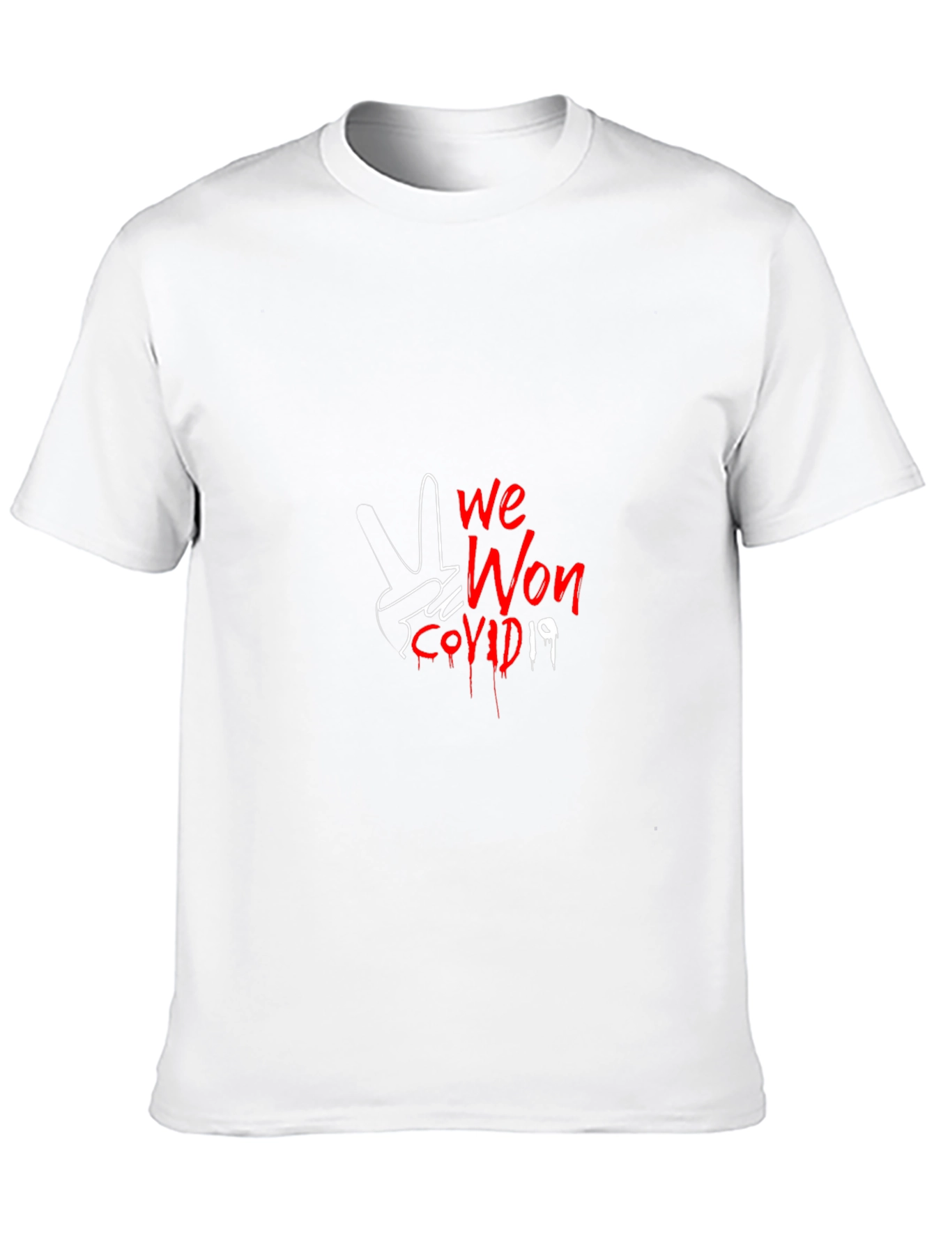We Won COVID-19 Graphic Tee - Black