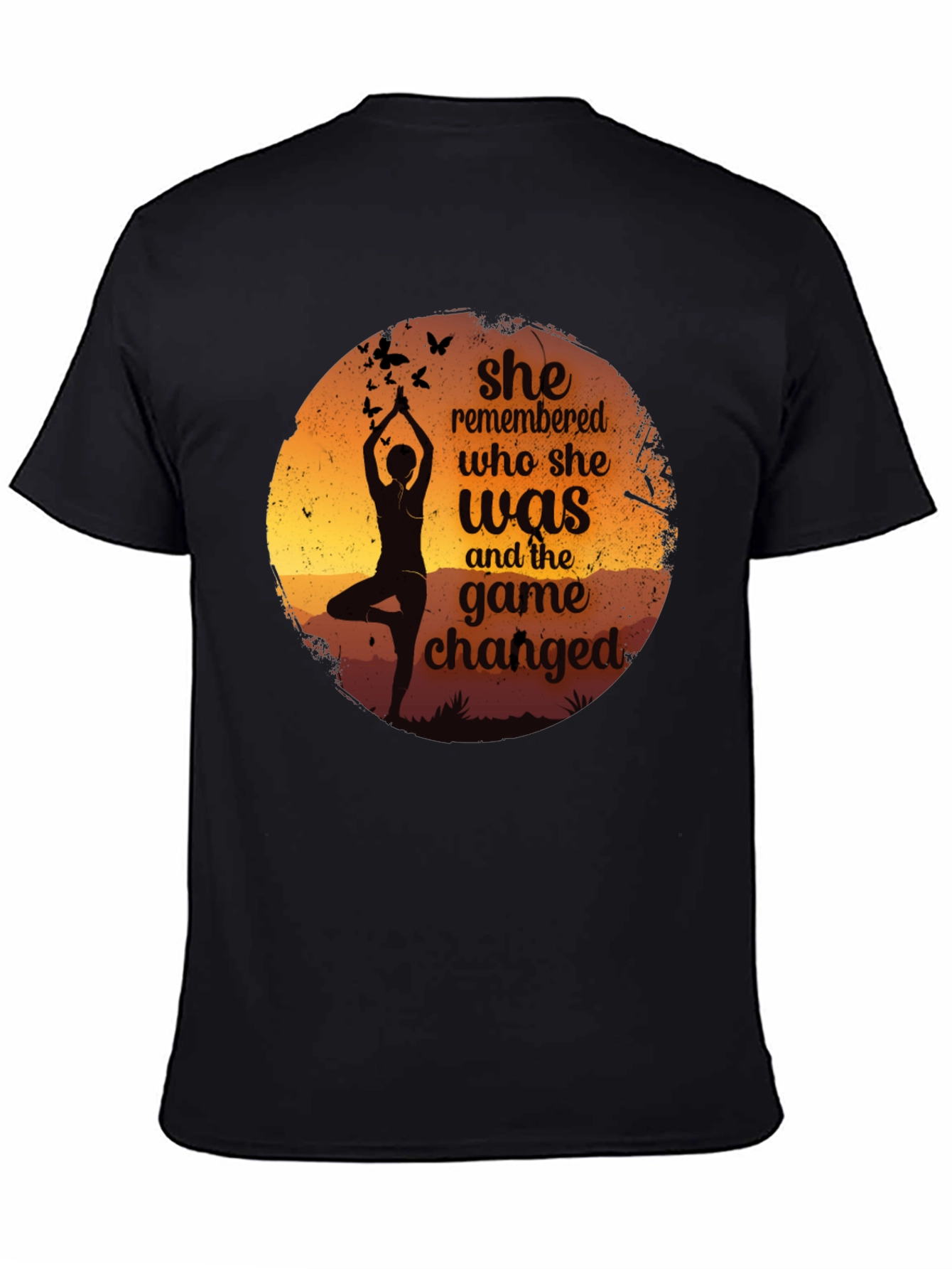 Yoga Silhouette Graphic Tee - She Remembered T-Shirt