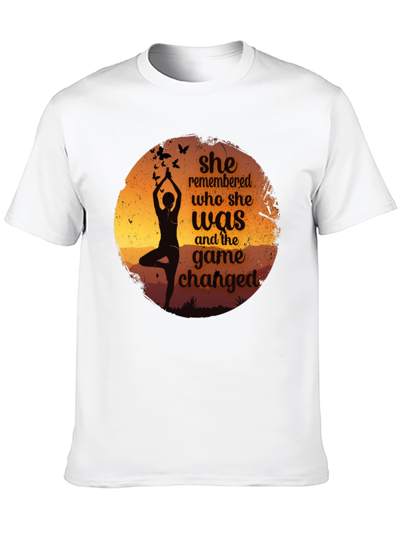 Yoga Silhouette Graphic Tee - She Remembered T-Shirt