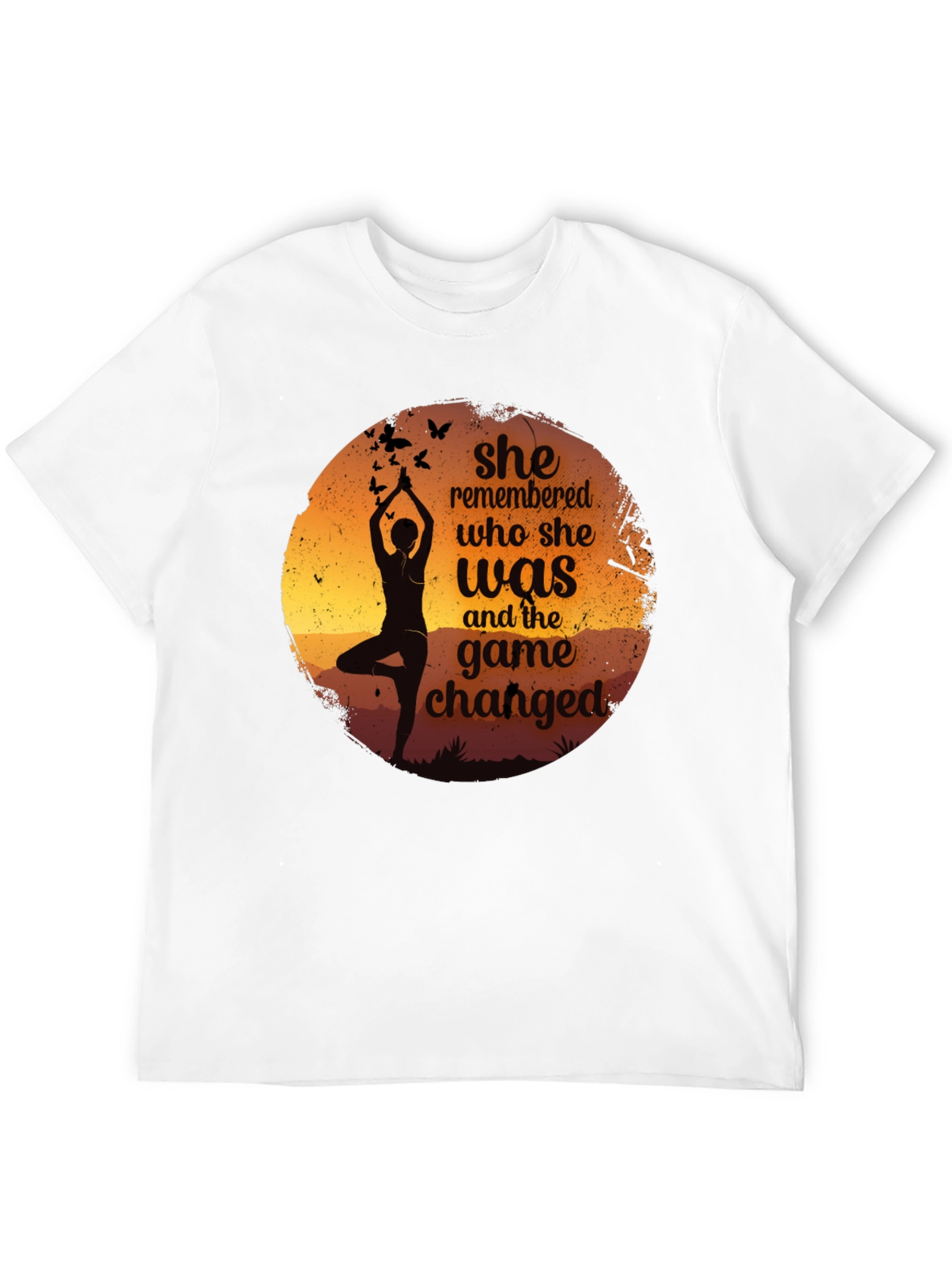Yoga Silhouette Graphic Tee - She Remembered T-Shirt