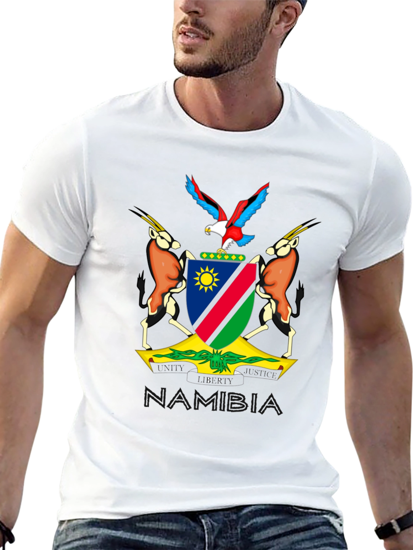 Namibia Coat of Arms Graphic T-Shirt