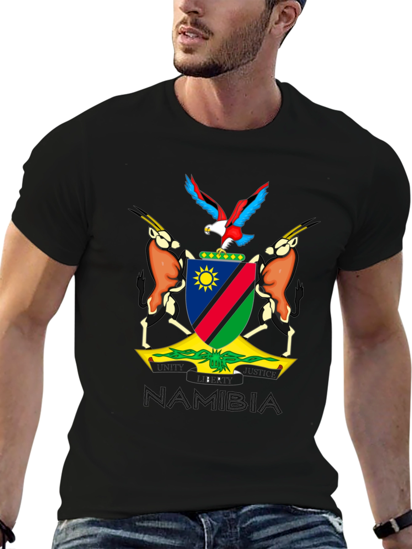 Namibia Coat of Arms Graphic T-Shirt