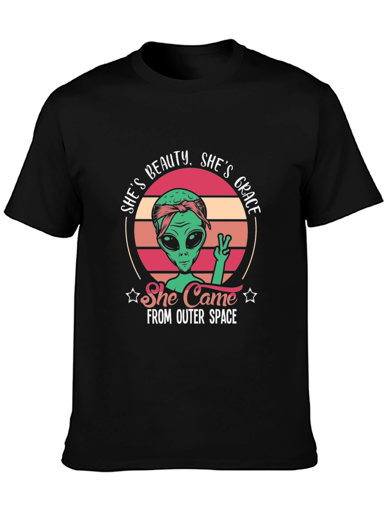 Alien Beauty Grace T-Shirt - Outer Space Tee