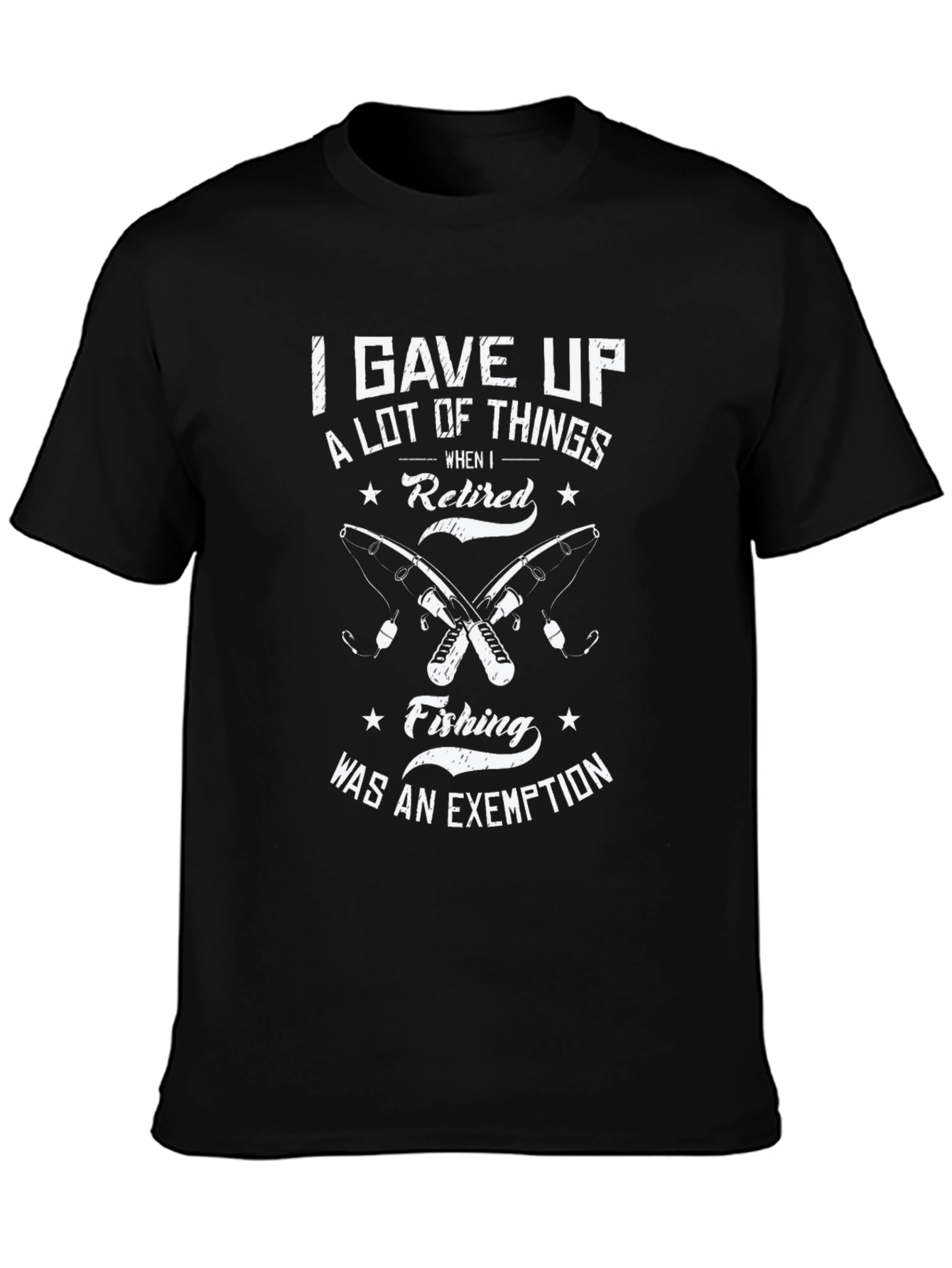 Retired Fishing T-Shirt - Fishermans Exemption