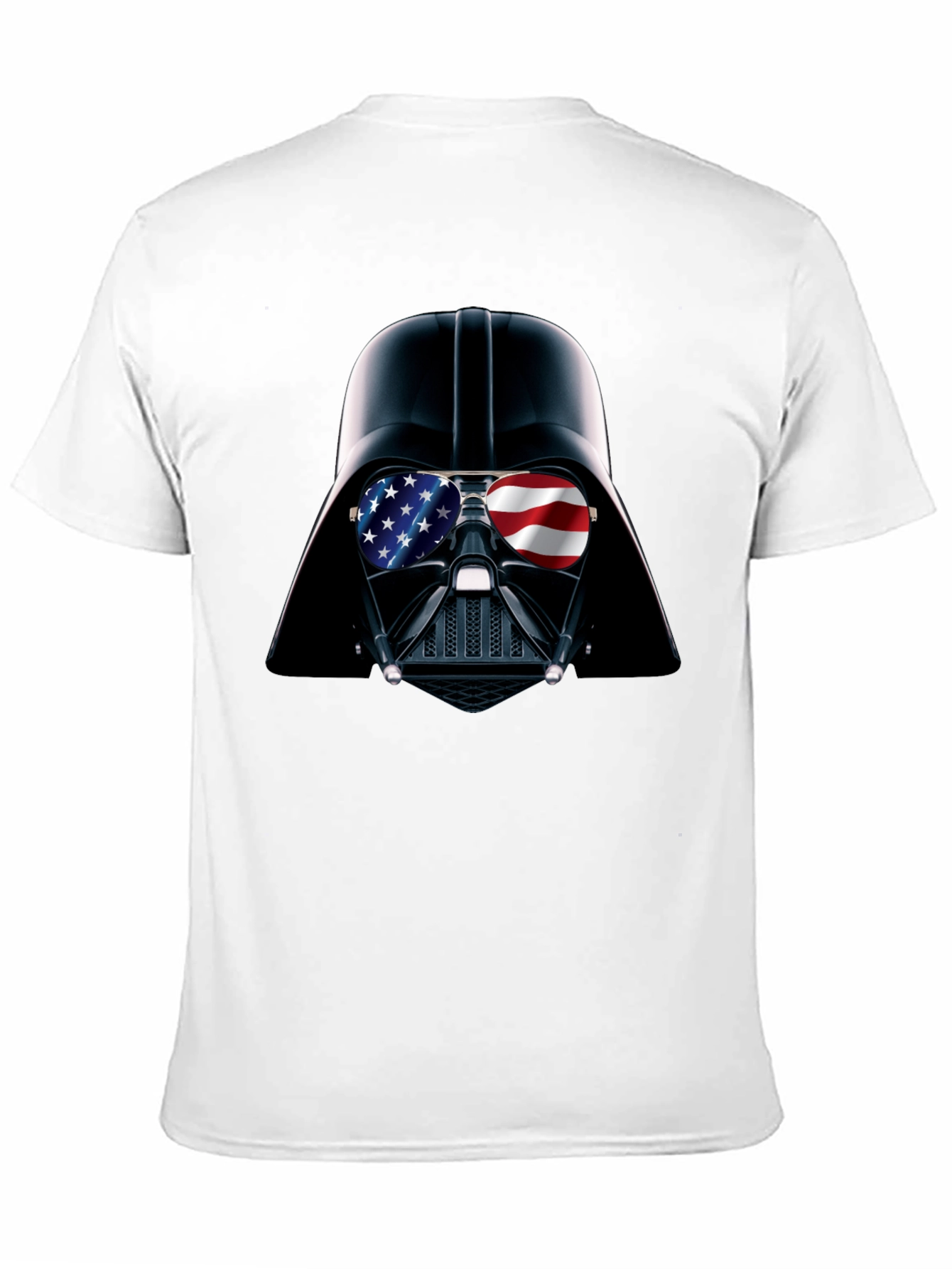 Darth Vader USA Flag Sunglasses Black T-Shirt