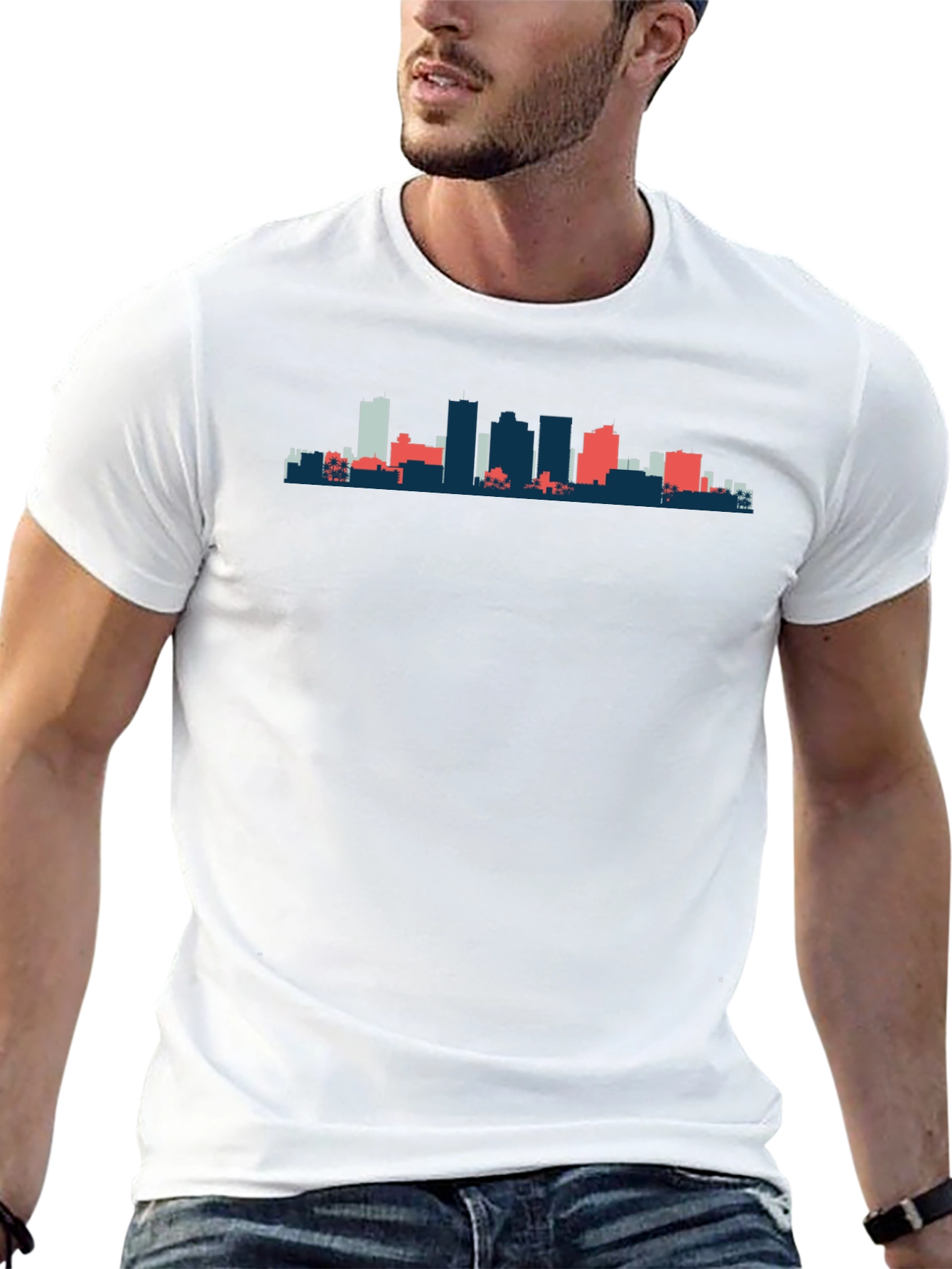 Cityscape Graphic Tee - Modern Design