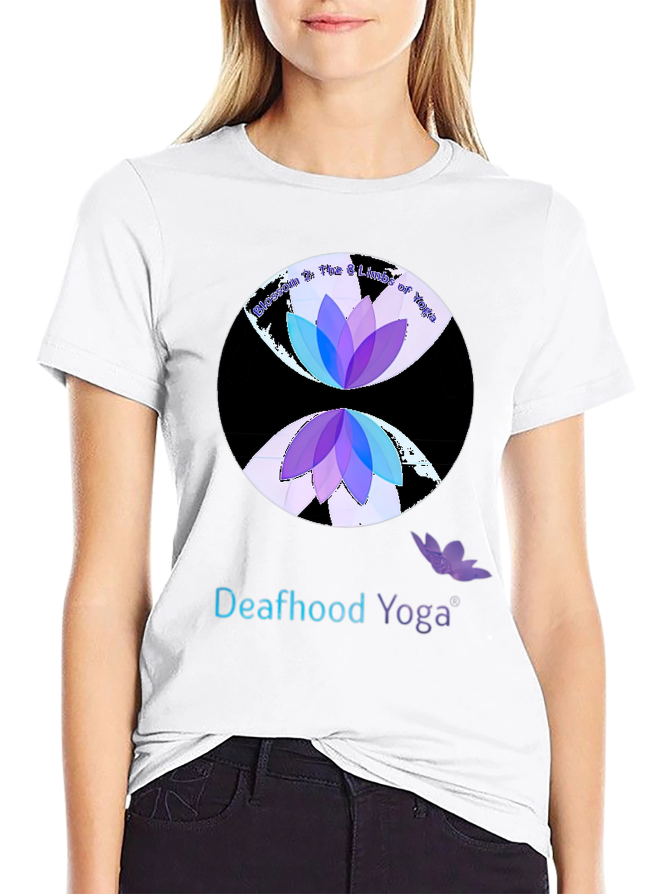 Deafhood Yoga Blossom Tee