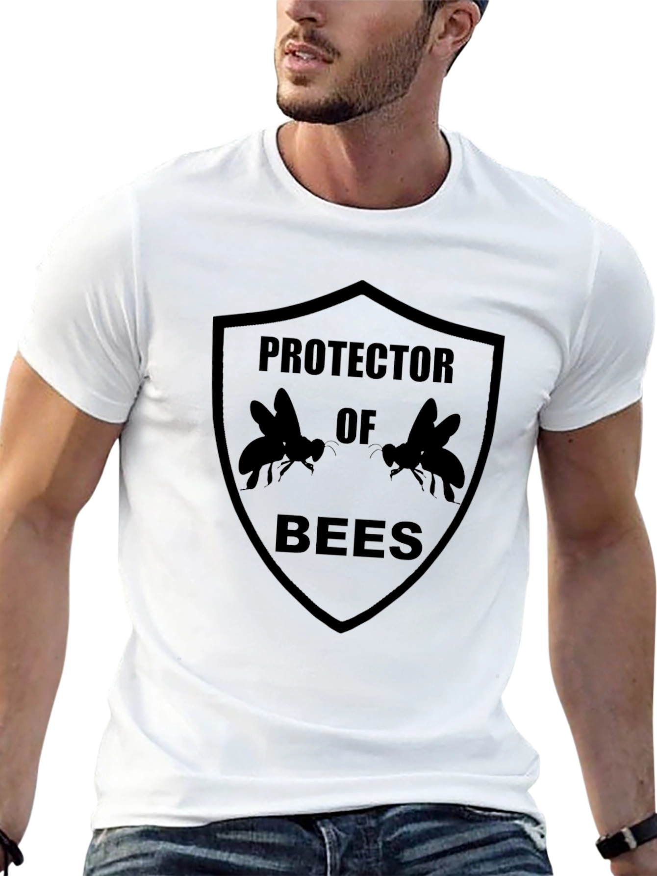 Protector of Bees Graphic Tee - Black