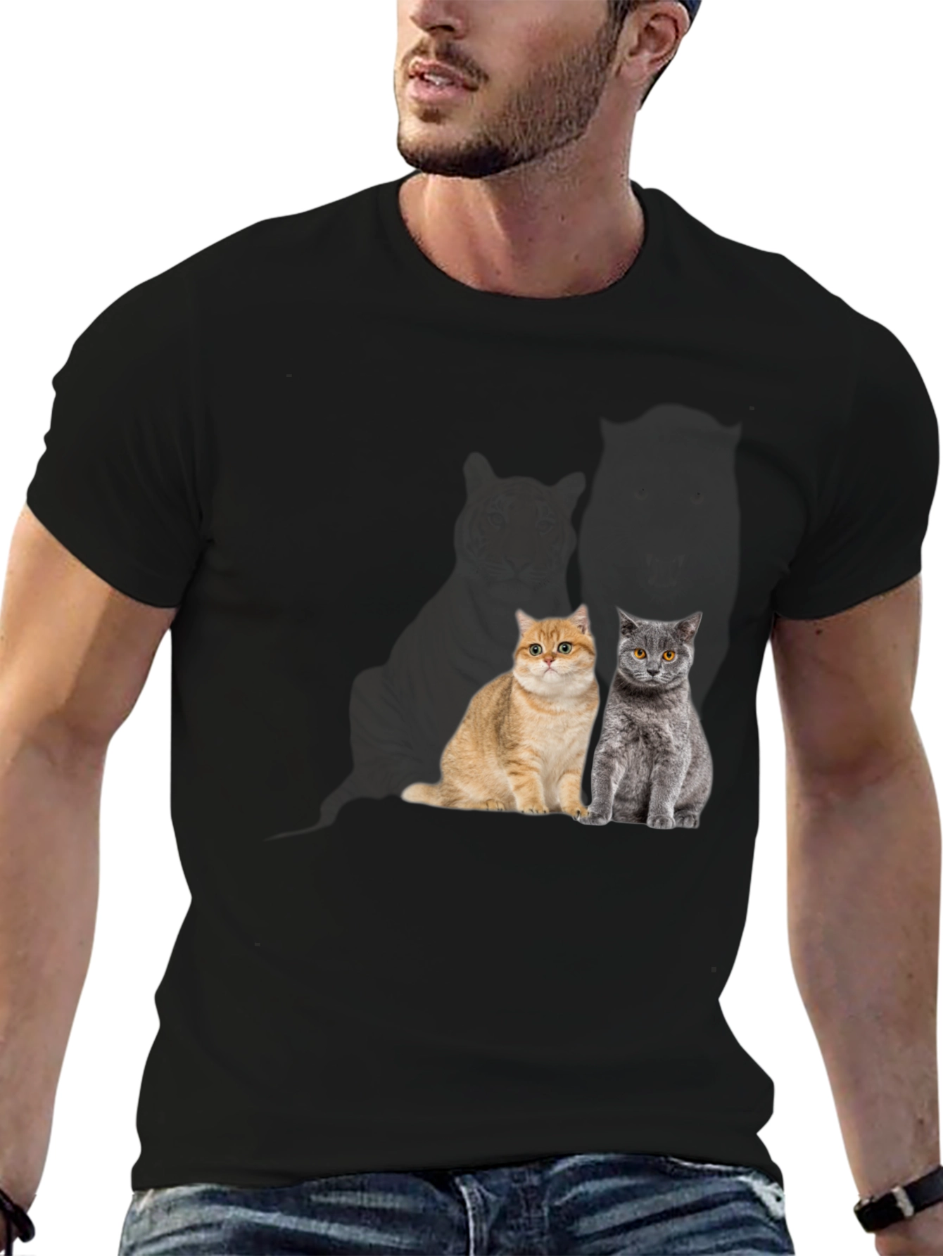 Cool Cat T-Shirt - Two Cats