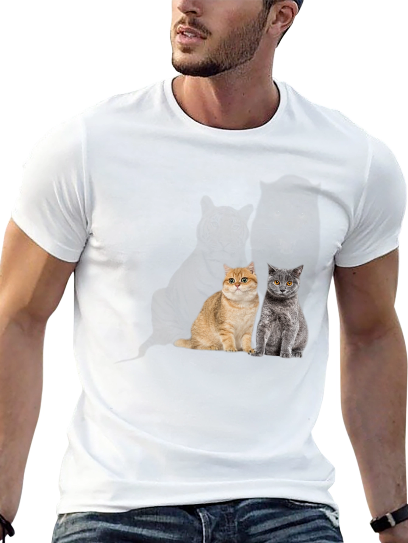 Cool Cat T-Shirt - Two Cats