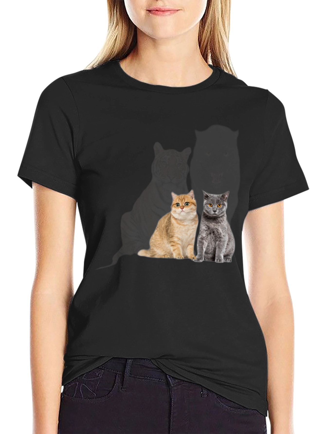 Cool Cat T-Shirt - Two Cats