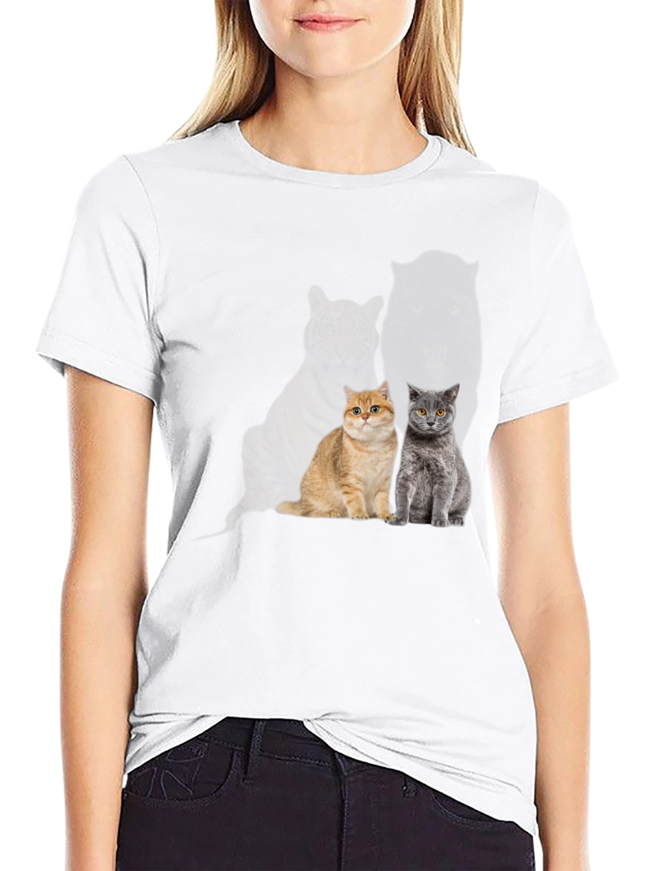 Cool Cat T-Shirt - Two Cats