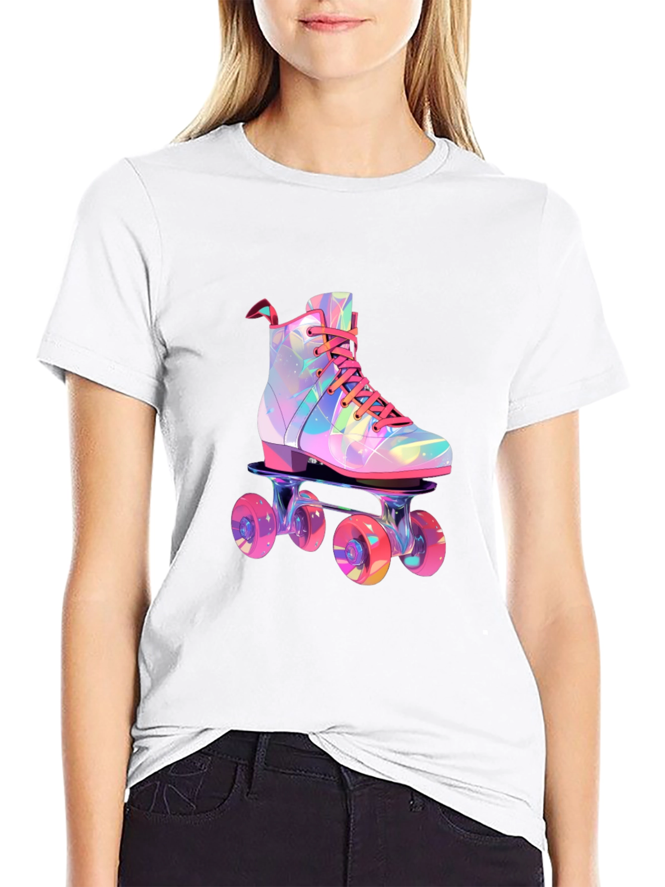 Retro Roller Skate Graphic Tee