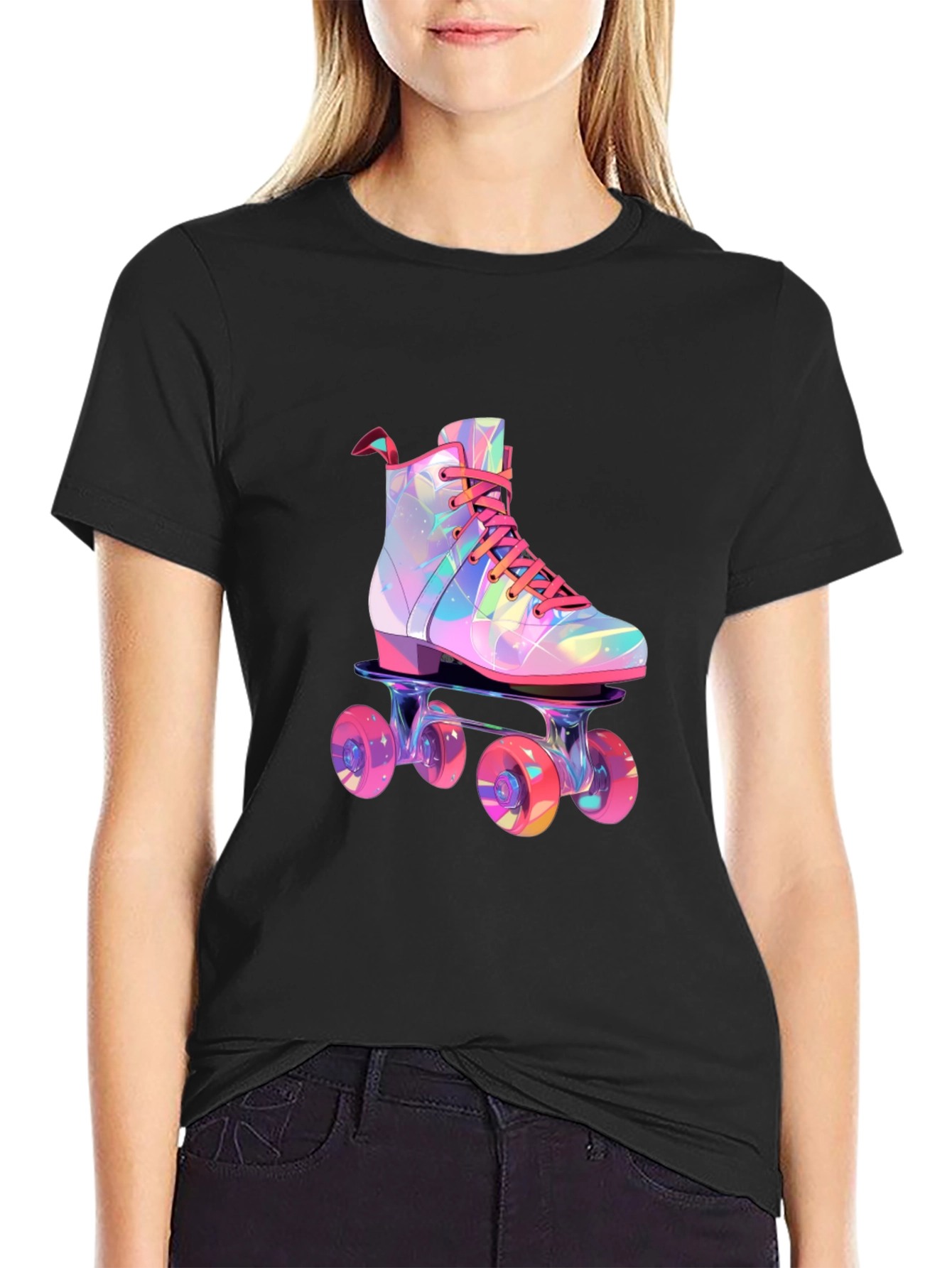 Retro Roller Skate Graphic Tee