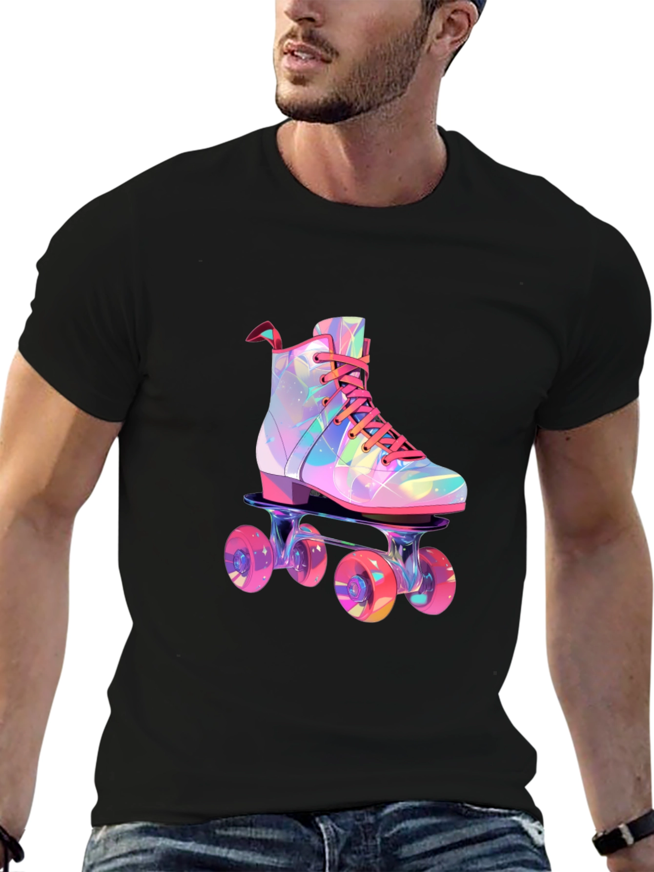 Retro Roller Skate Graphic Tee