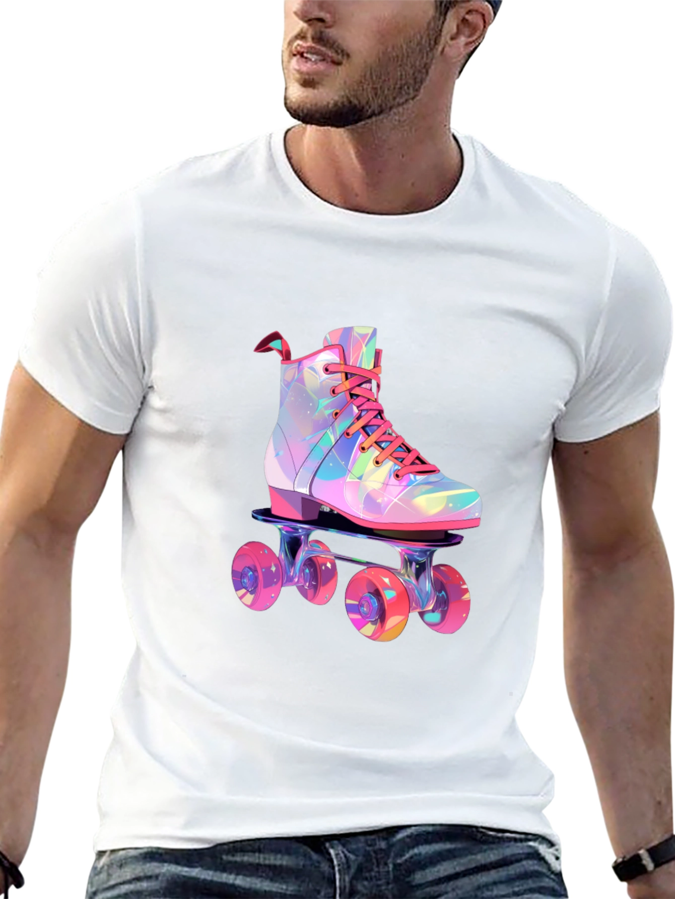 Retro Roller Skate Graphic Tee