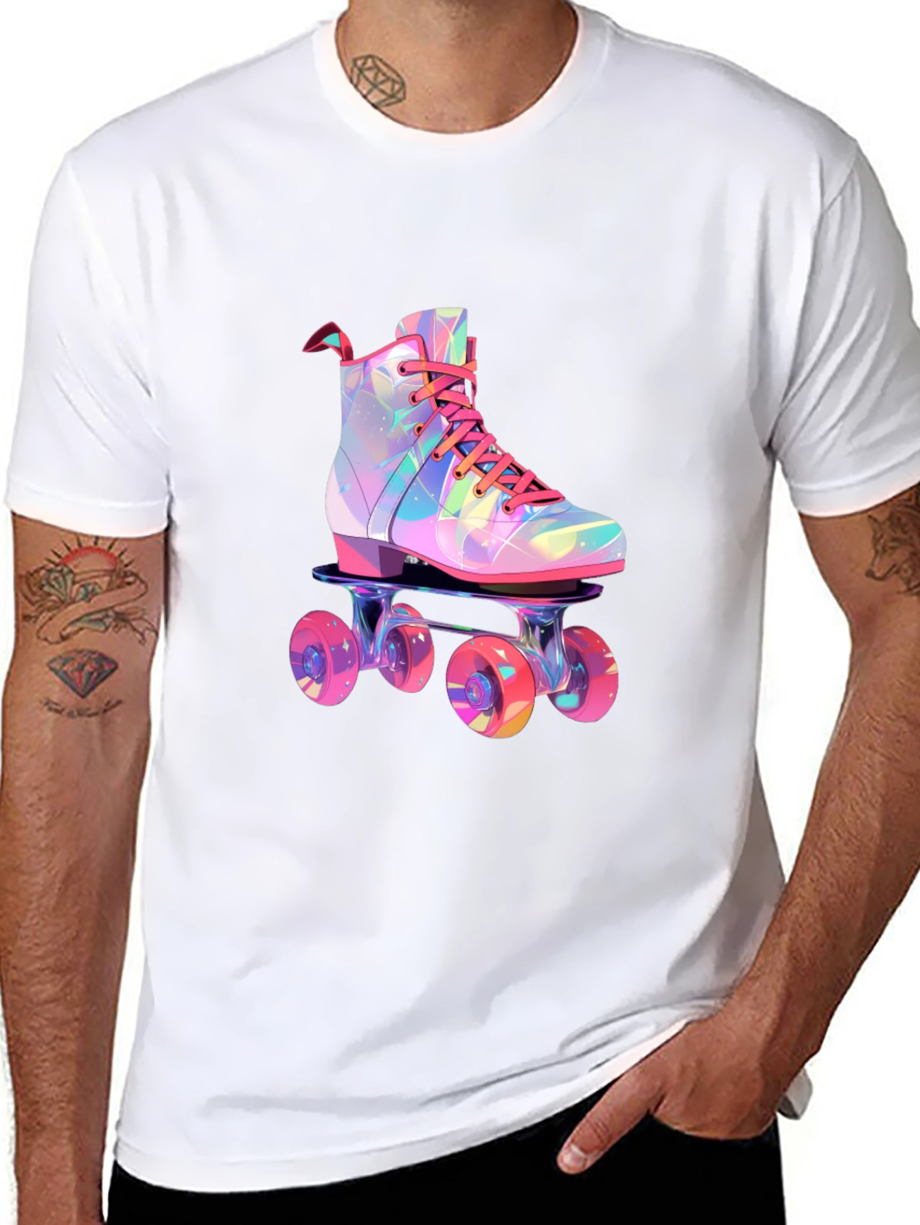 Retro Roller Skate Graphic Tee
