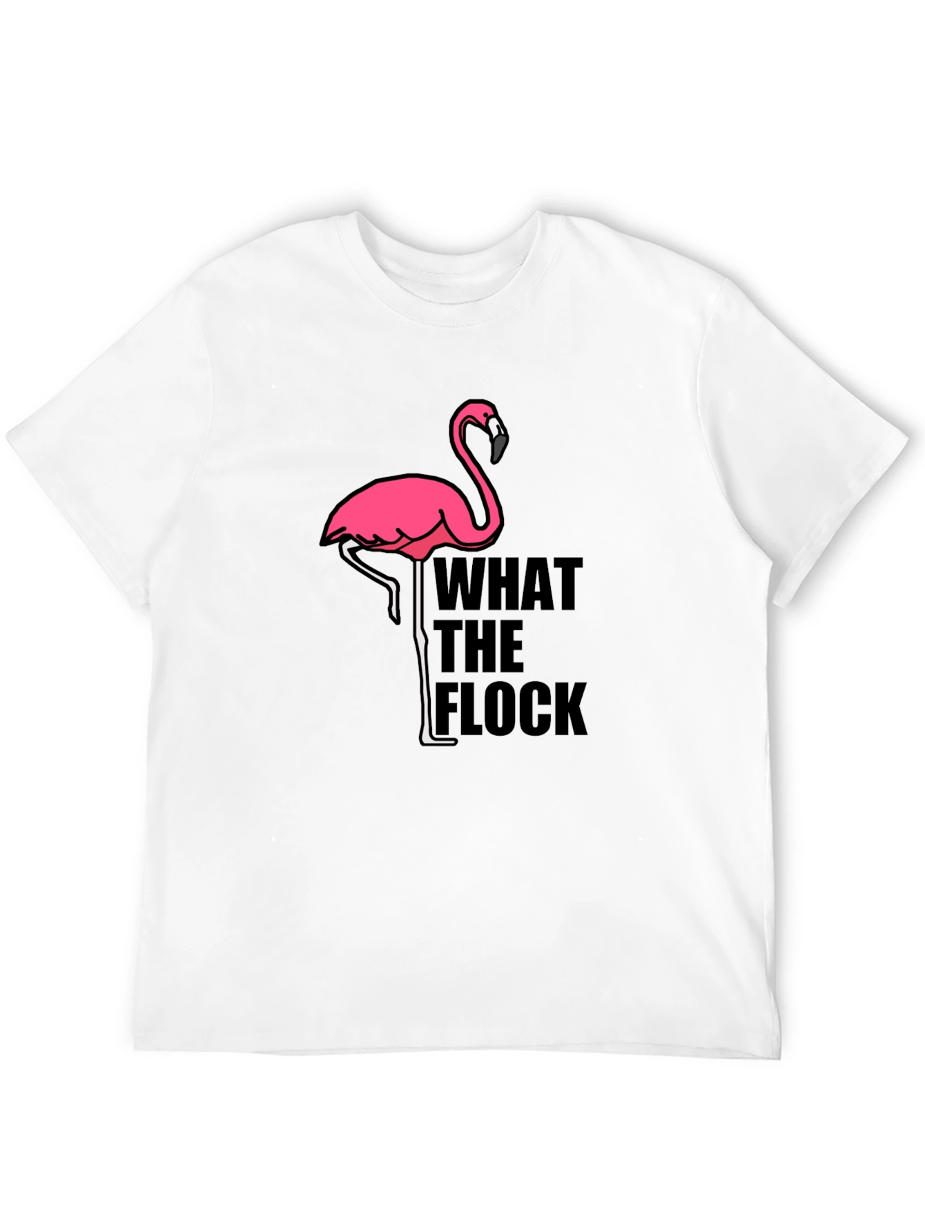 What the Flock Flamingo Graphic Tee