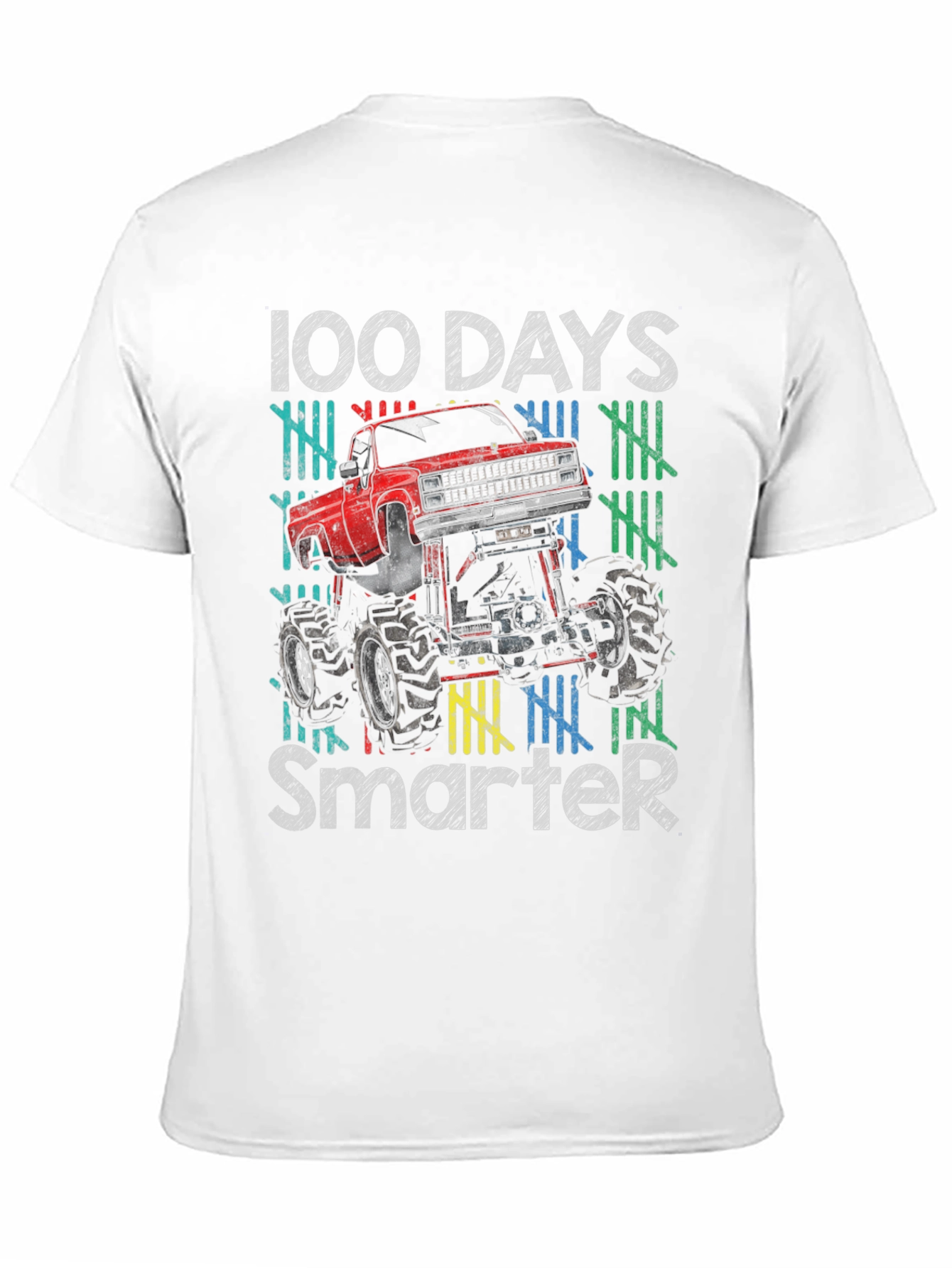 100 Days Smarter Monster Truck T-Shirt