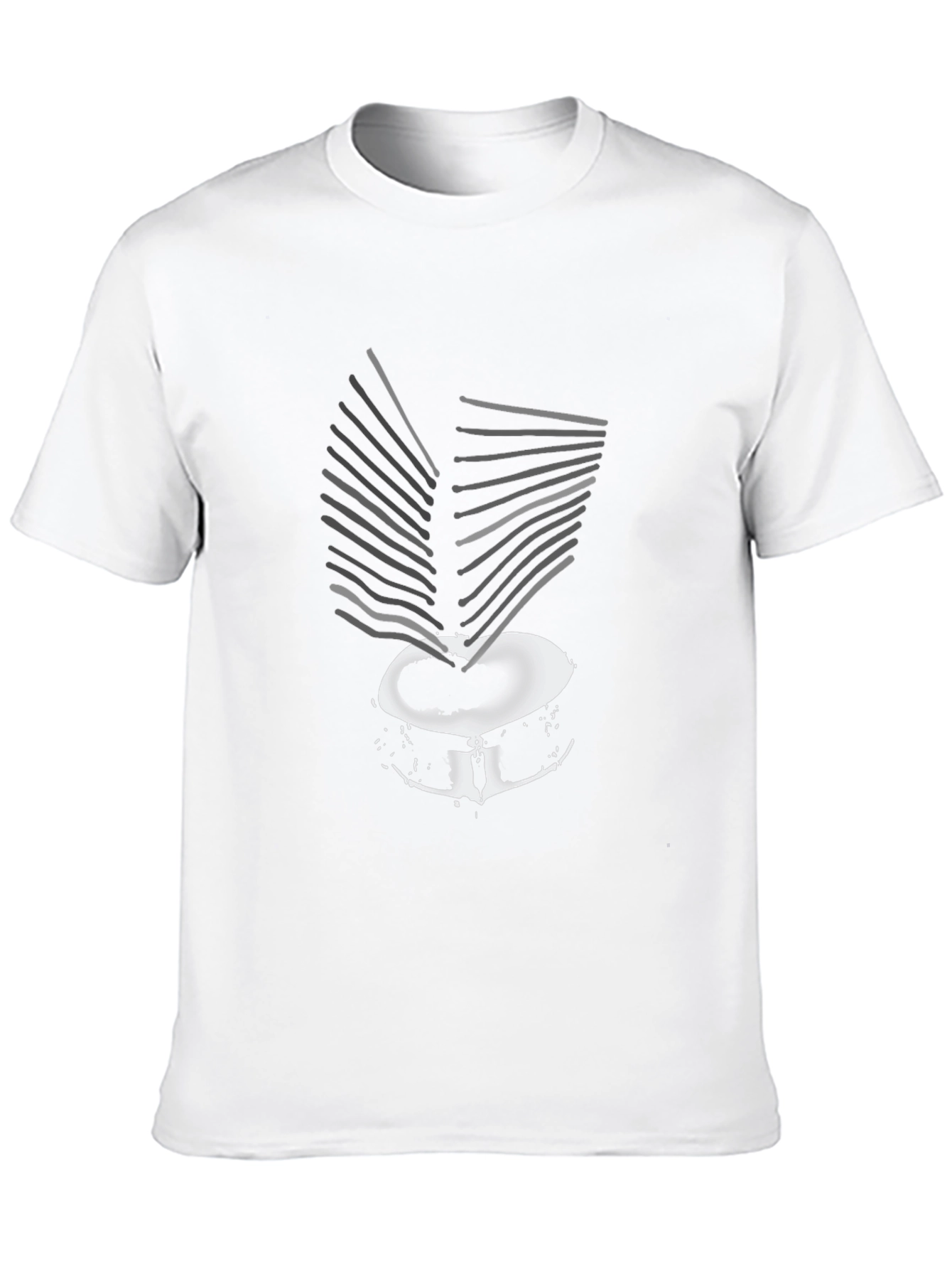 Drum Kit Graphic Tee - Black Cotton Casual T-Shirt