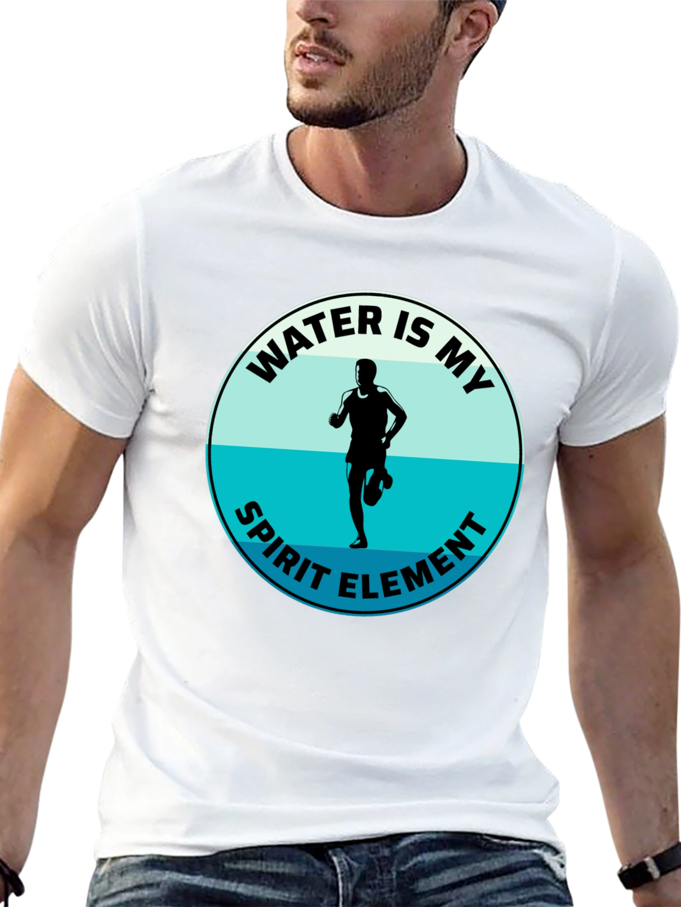 Water Is My Spirit Element T-Shirt - Runners Tee