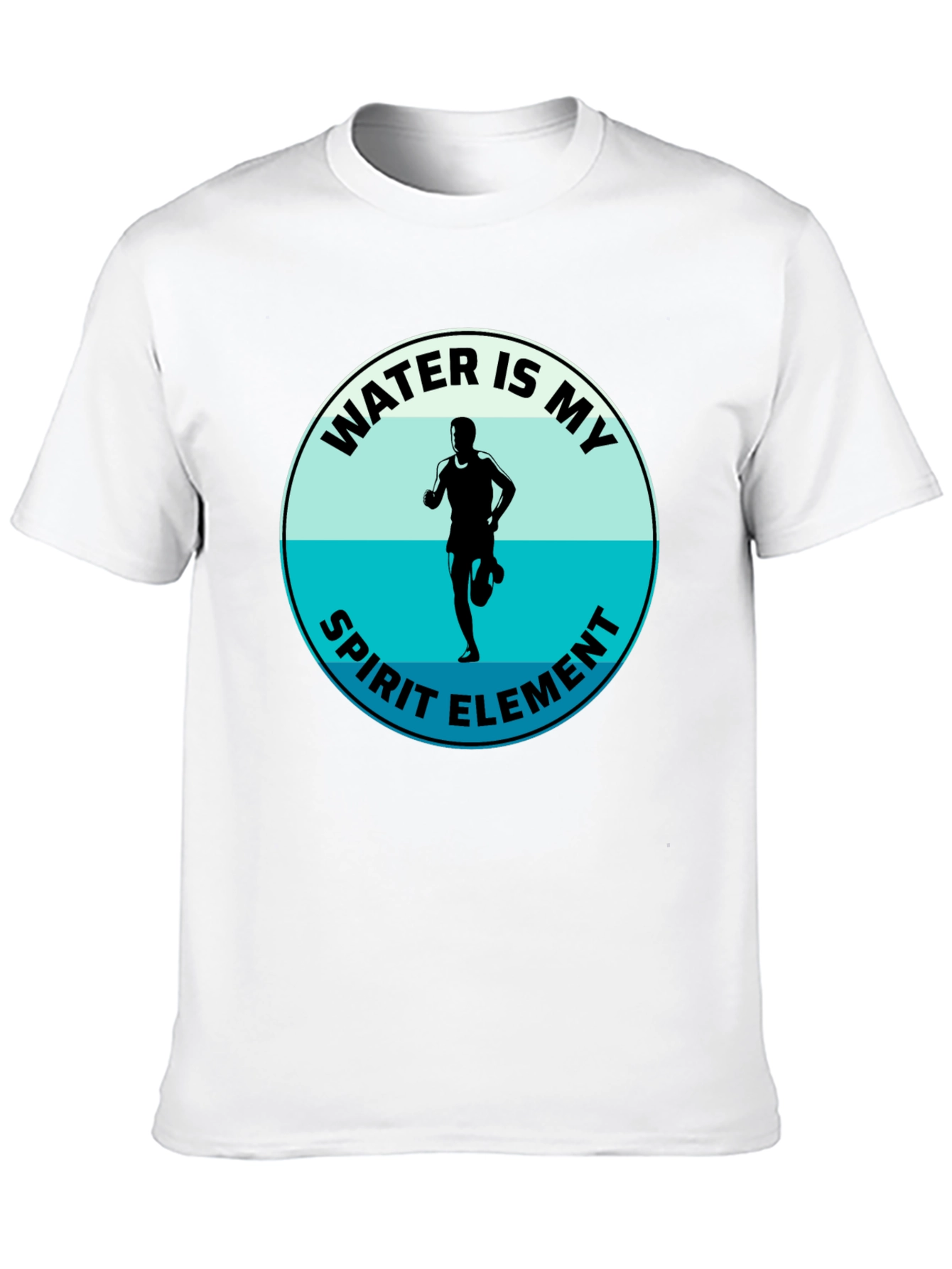 Water Is My Spirit Element T-Shirt - Runners Tee