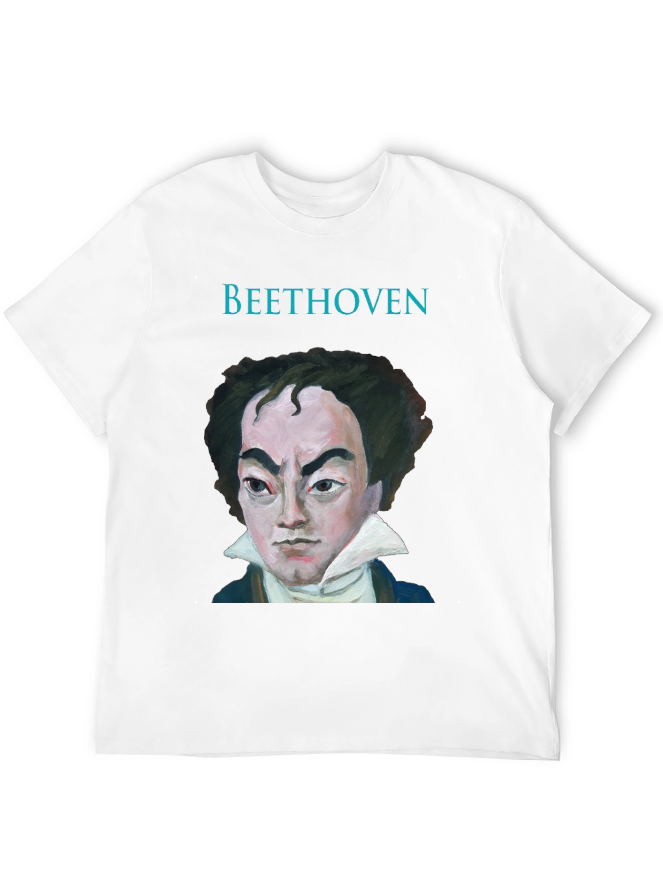Beethoven Portrait Graphic Tee - Classic Musician T-Shirt