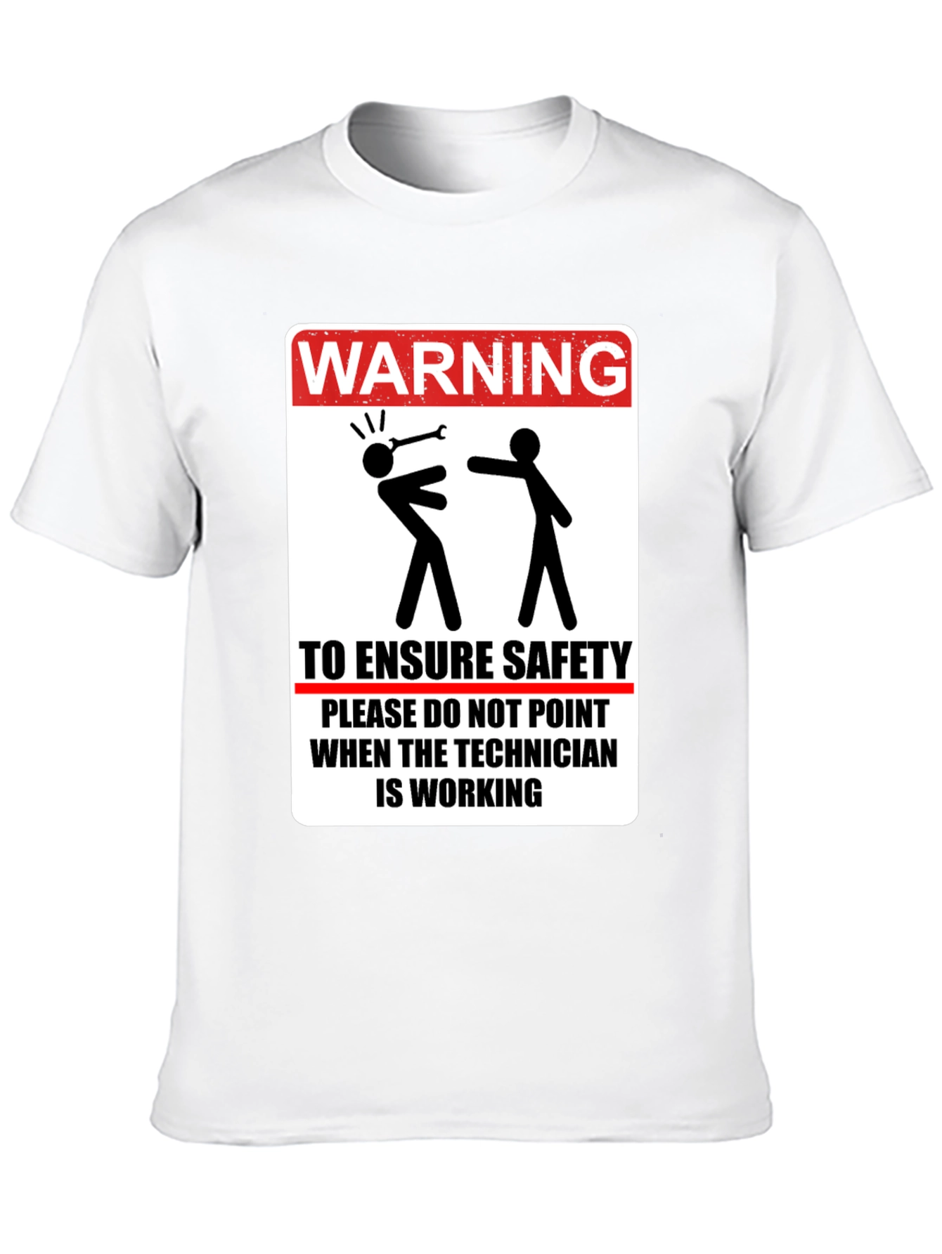 Warning Technician Work Safety T-Shirt