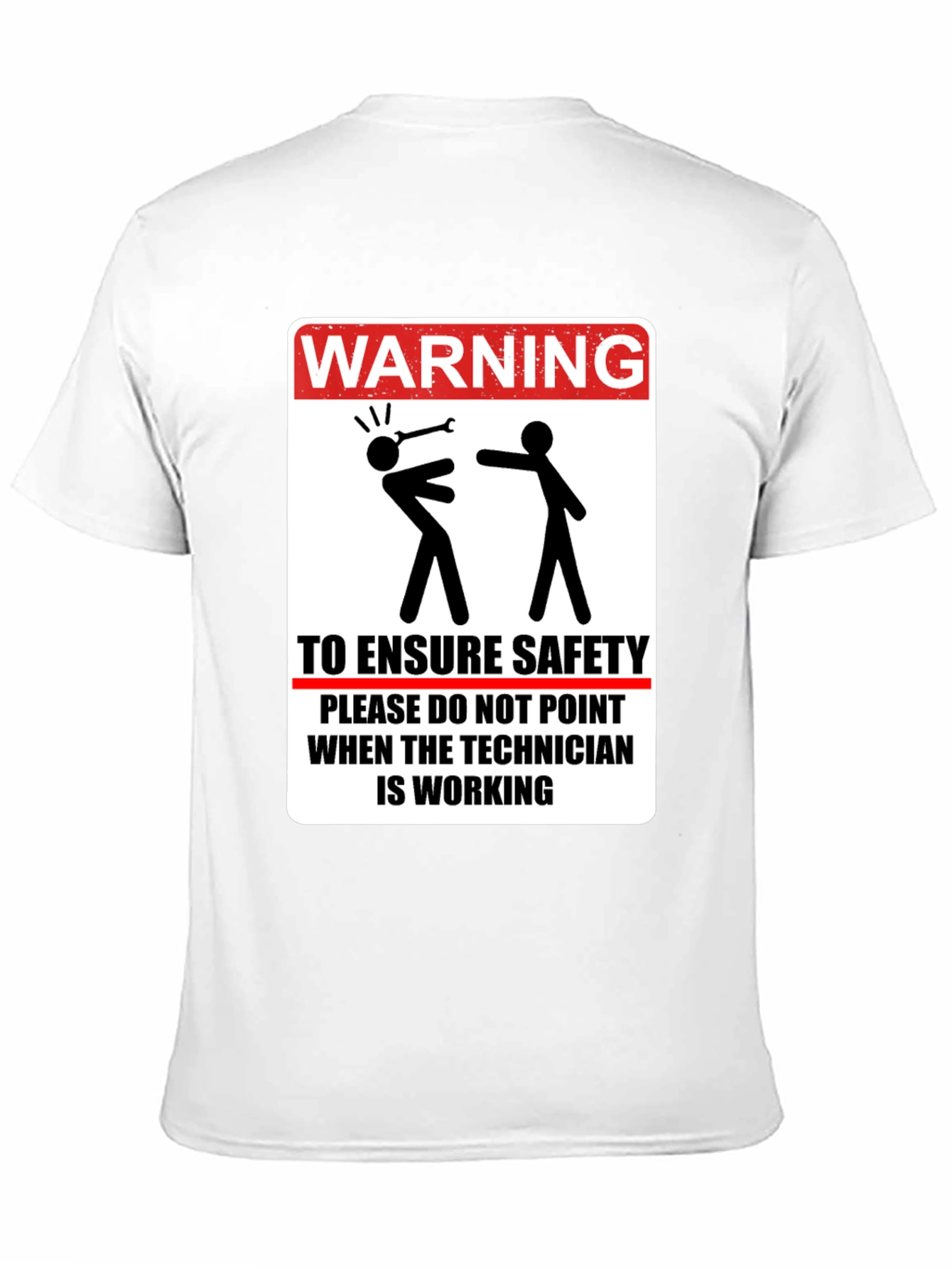Warning Technician Work Safety T-Shirt