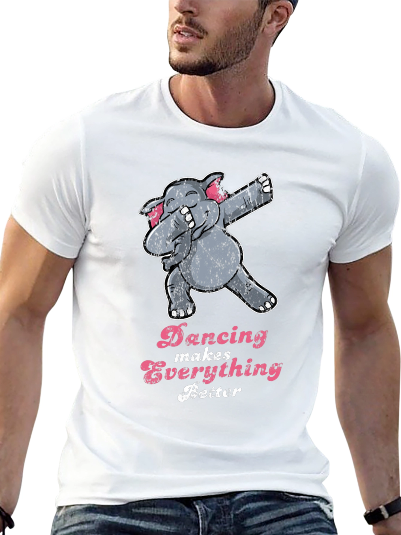 Dancing Elephant Graphic Tee - Makes Everything Better!