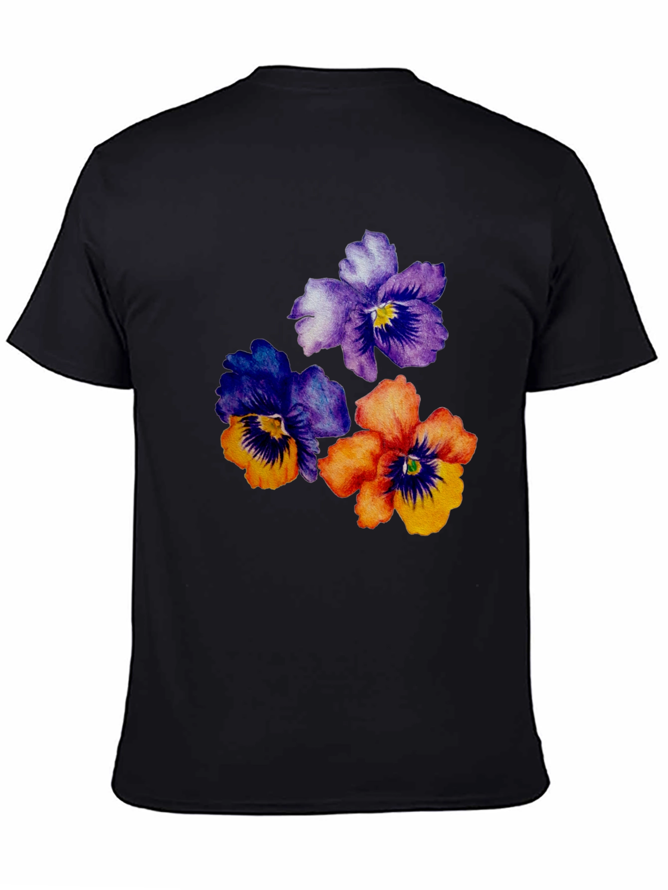 Floral Pansy Graphic Tee - Stylish Comfort