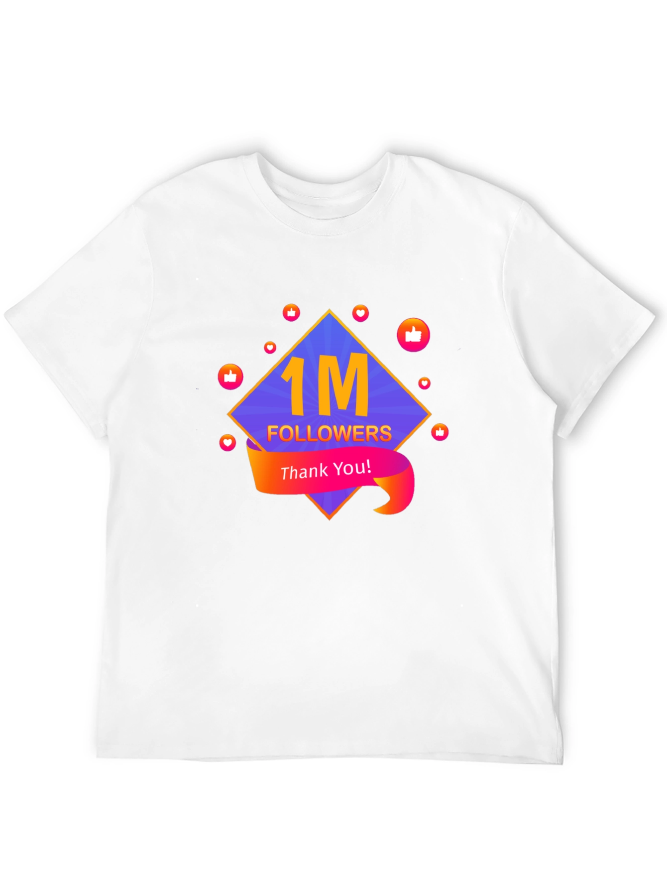 1M Followers Celebration T-Shirt - Thank You!