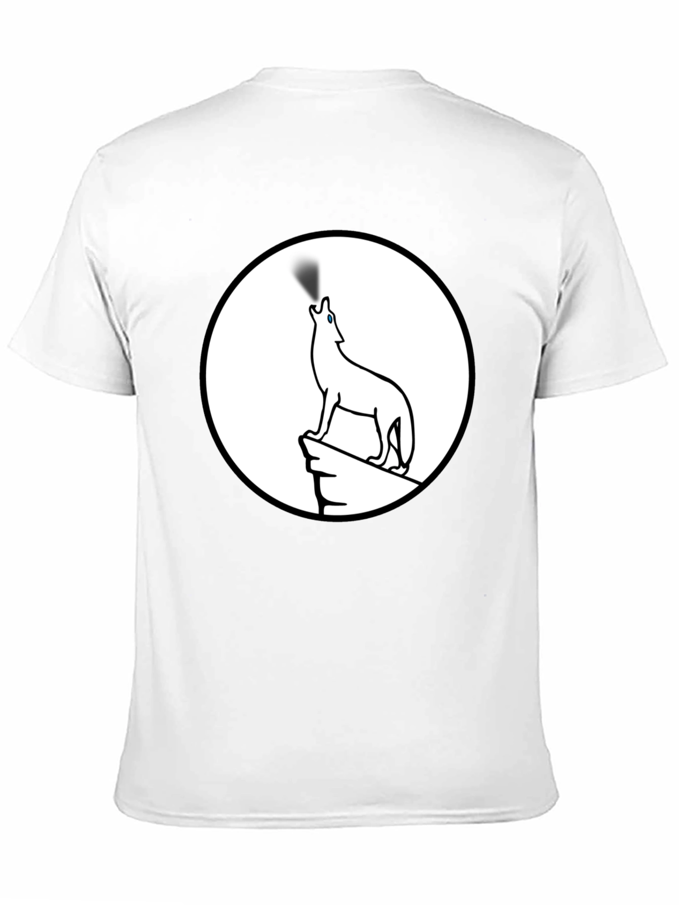 Wolf Howling Moon Graphic T-Shirt