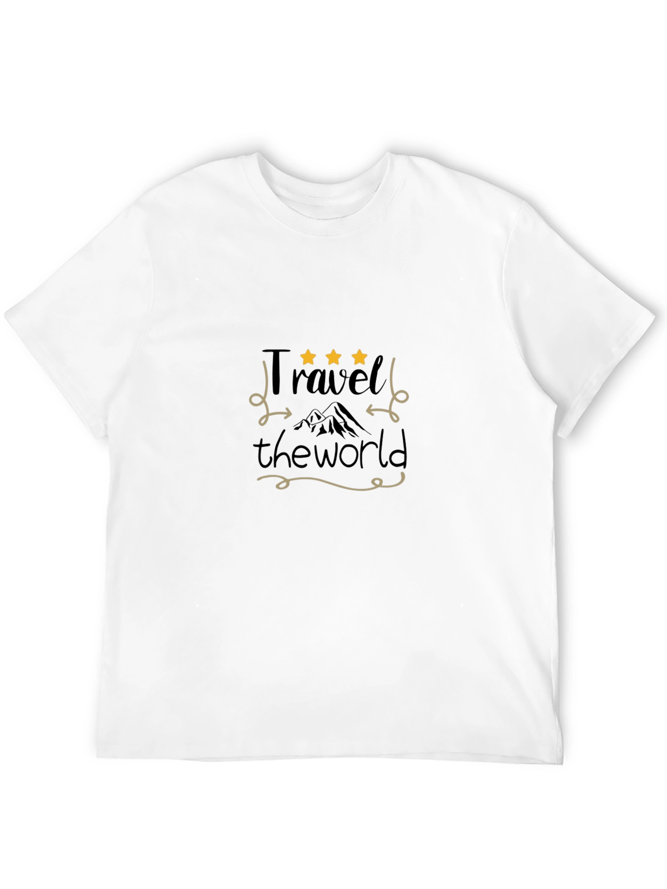 Travel the World Black Graphic Tee