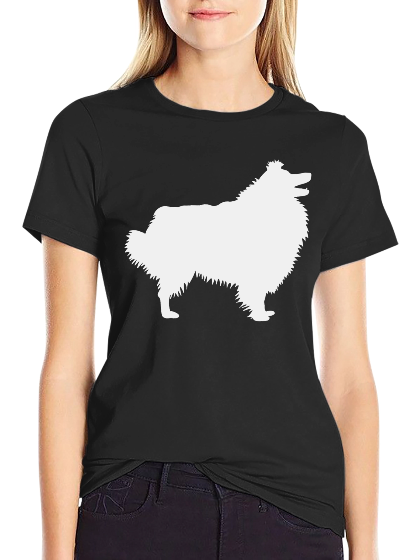 Sheltie Dog Silhouette T-Shirt - Unisex Tee
