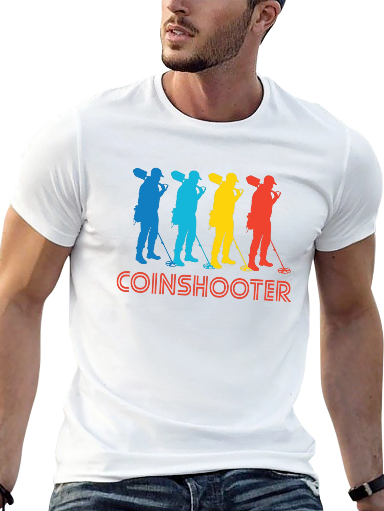 Coinshooter Retro Style Black T-Shirt