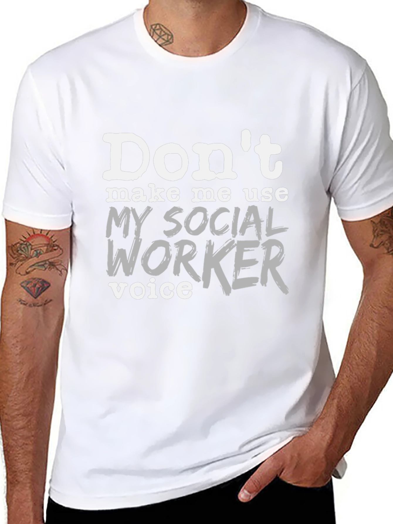 Social Worker Voice T-Shirt - Funny Profession Tee
