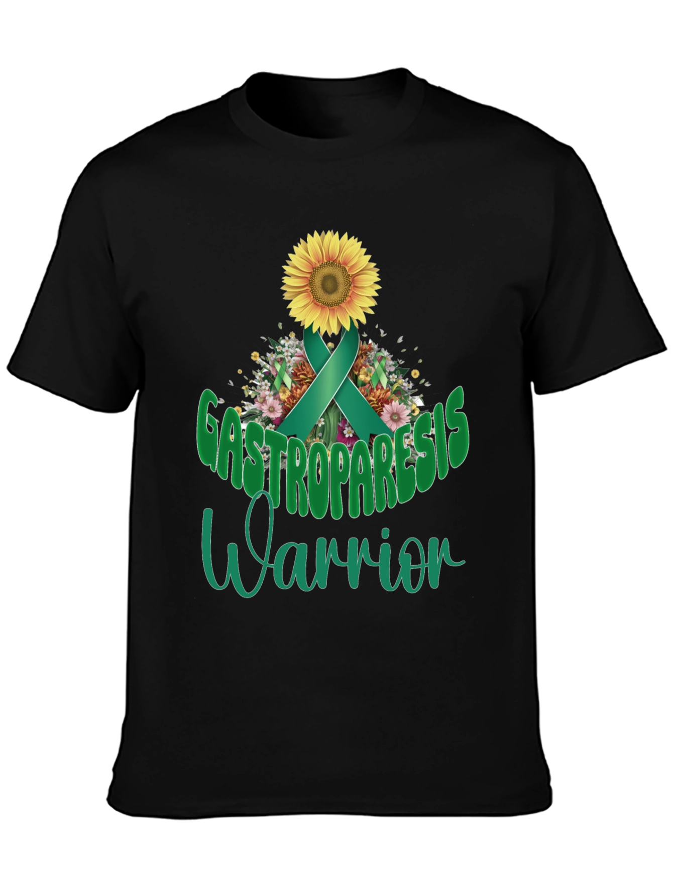 Gastroparesis Warrior Sunflower Awareness T-Shirt