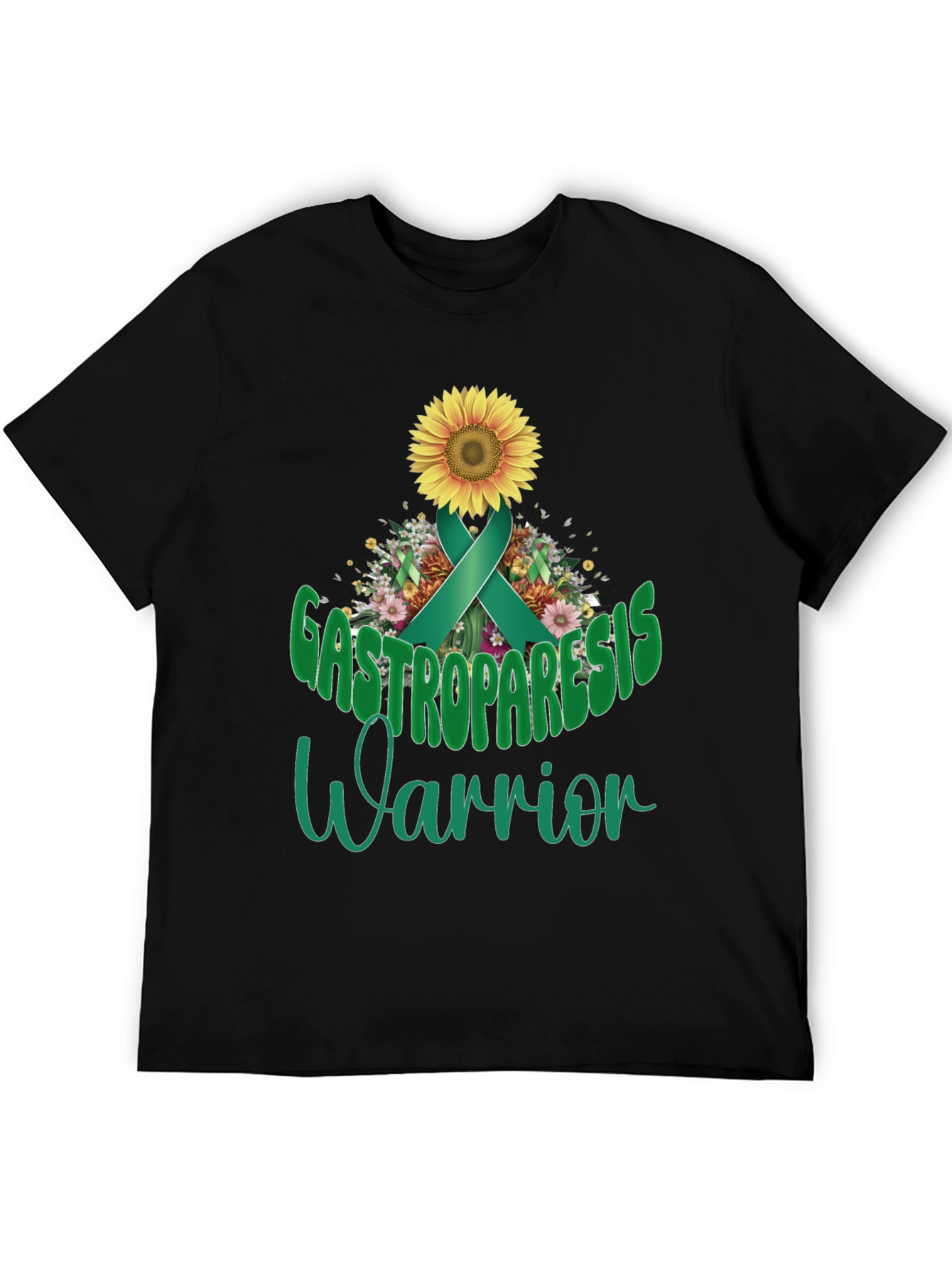 Gastroparesis Warrior Sunflower Awareness T-Shirt